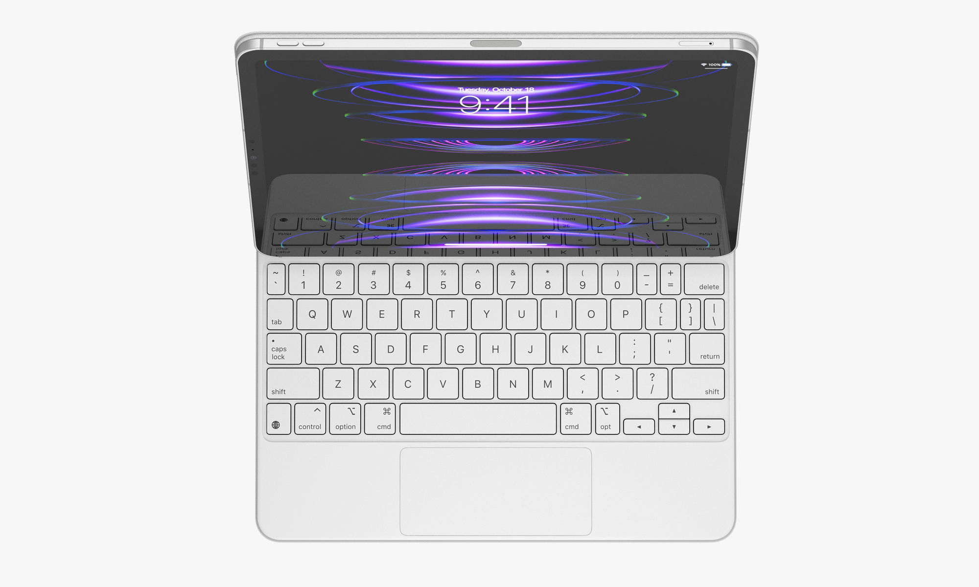 Apple iPad Pro 11-inch M2 and Magic Keyboard 3D model_12