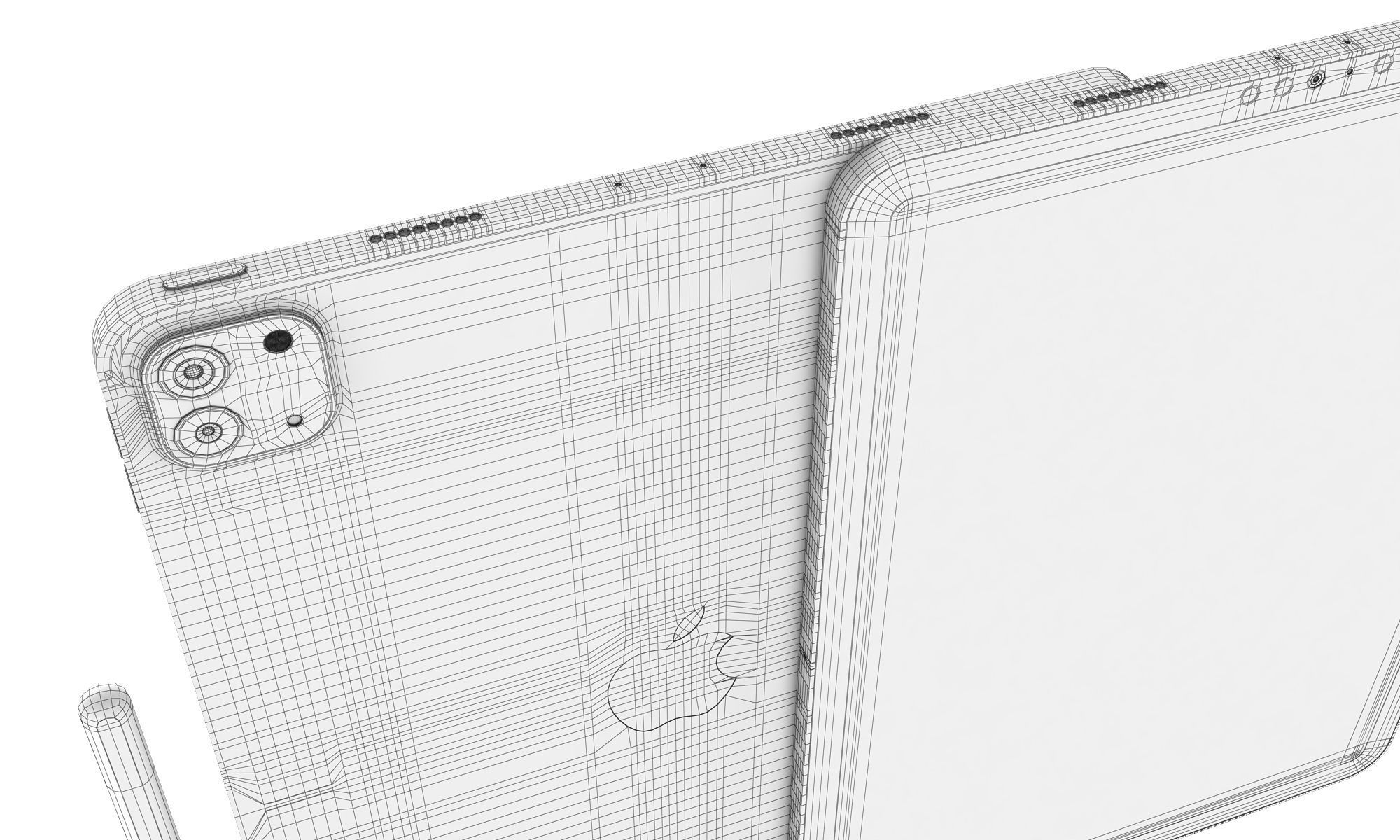 Apple iPad Pro 11-inch M2 and Magic Keyboard 3D model_30