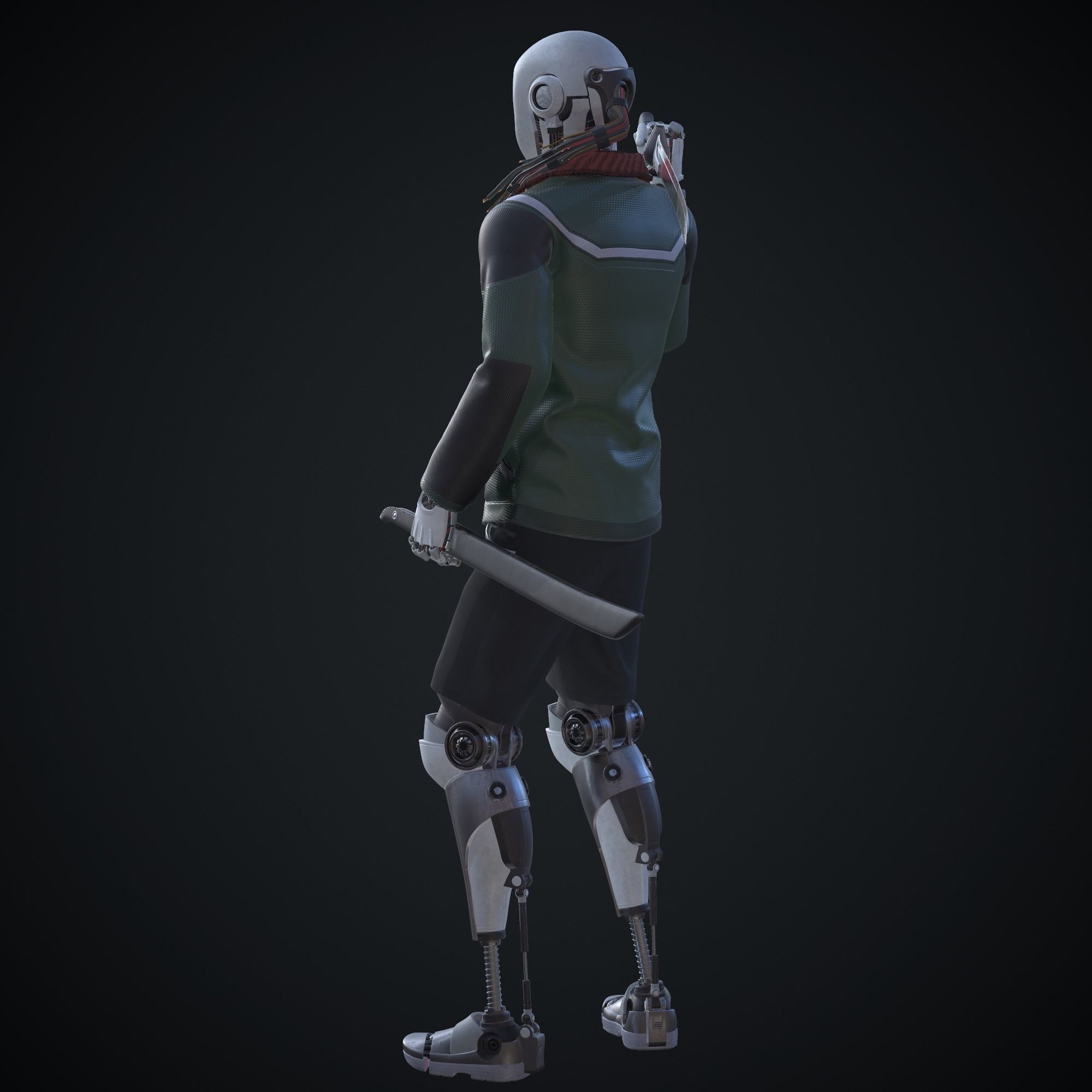 Sci-fi character - Robot 3D model_5