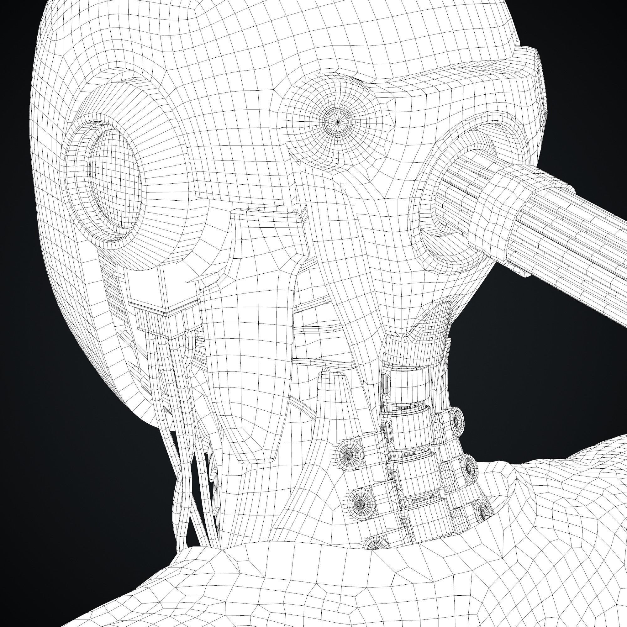 Sci-fi character - Robot 3D model_26