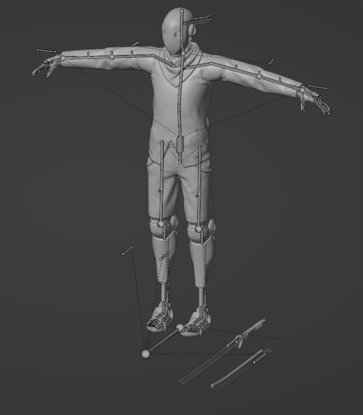 Sci-fi character - Robot 3D model_48