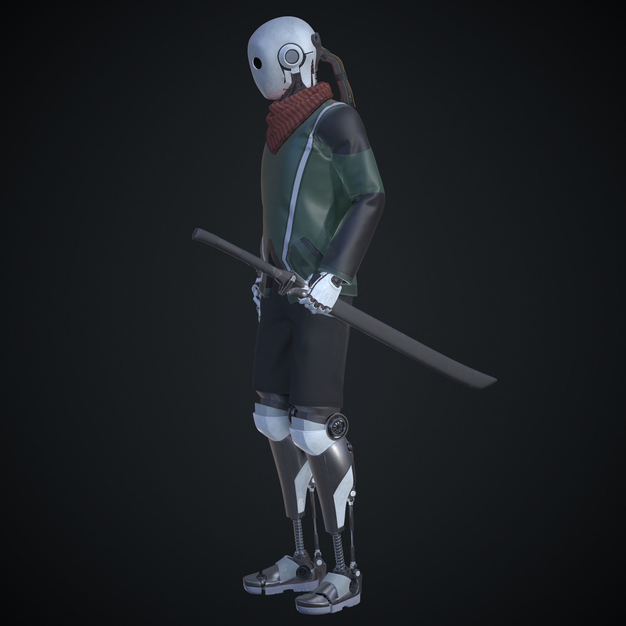 Sci-fi character - Robot 3D model_9