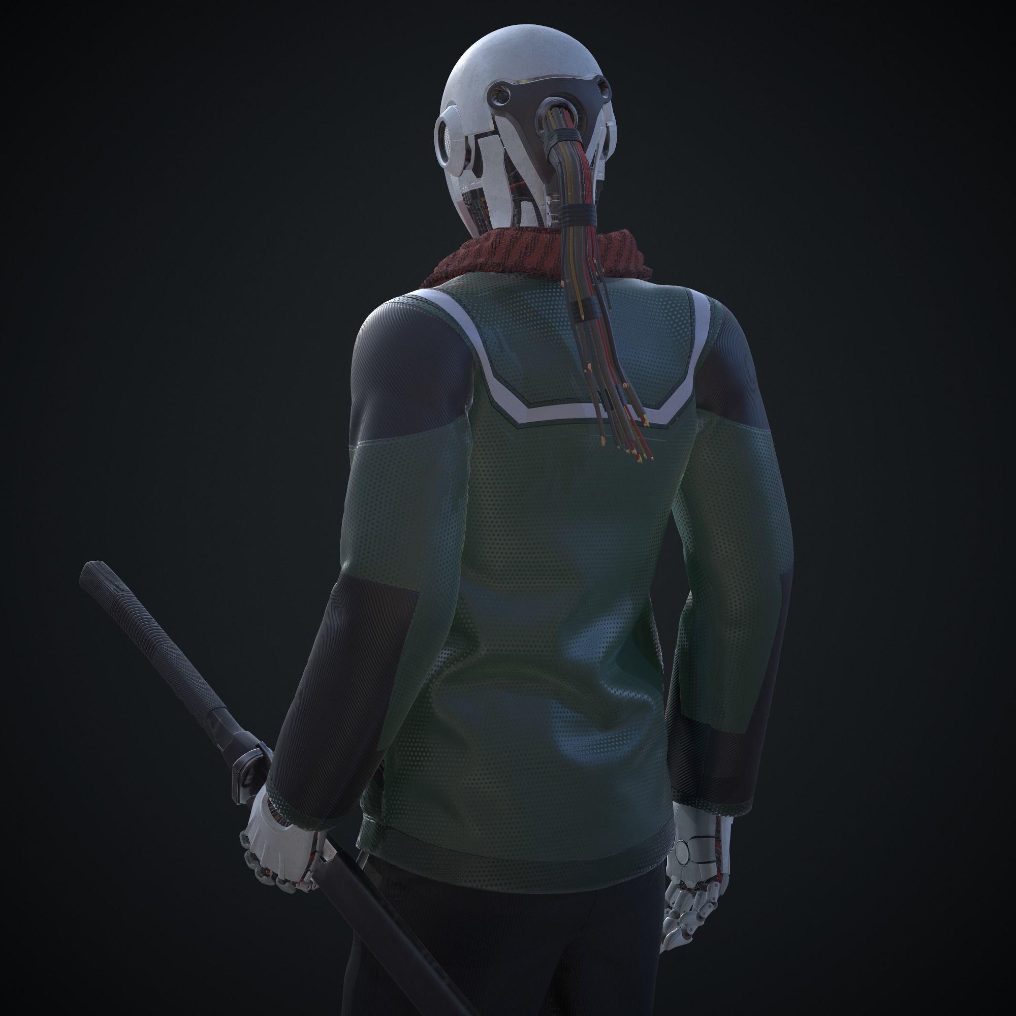 Sci-fi character - Robot 3D model_10