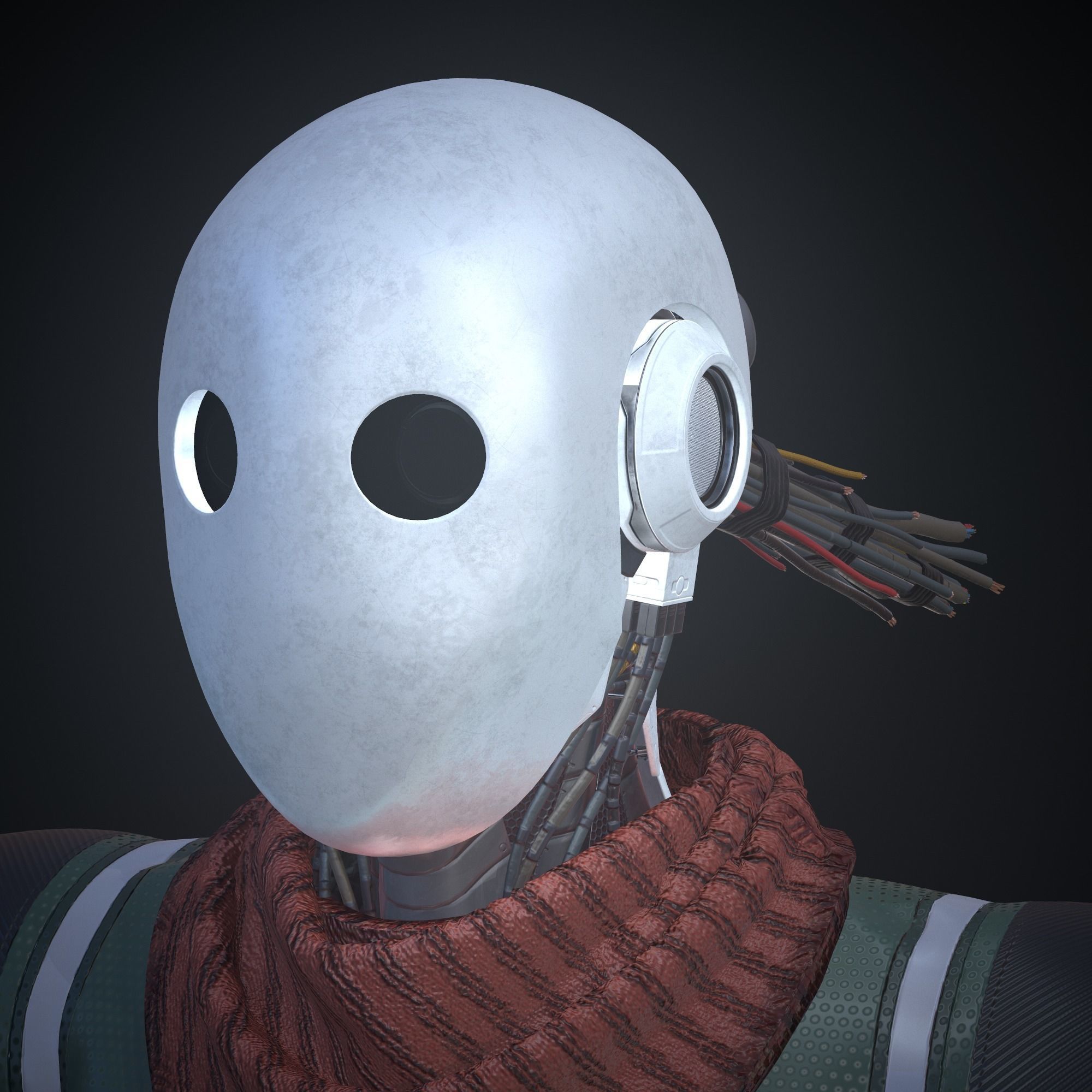 Sci-fi character - Robot 3D model_21