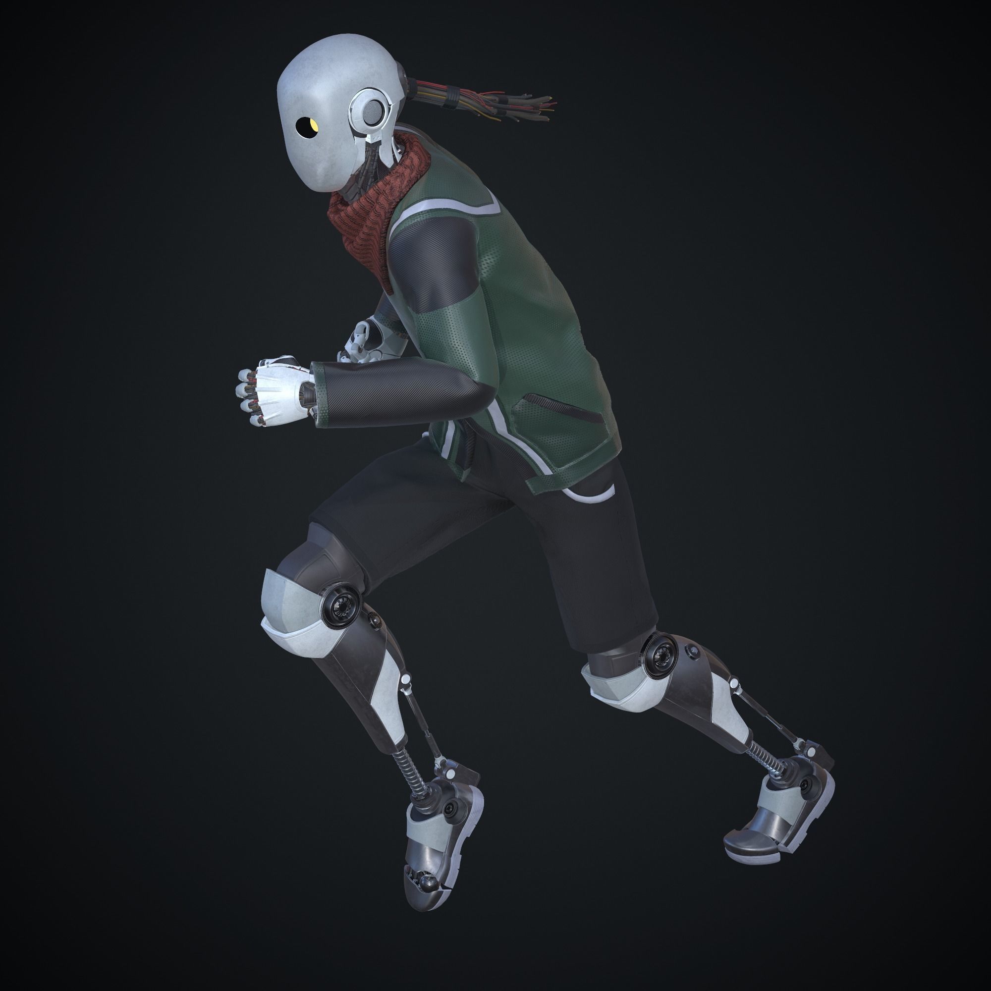 Sci-fi character - Robot 3D model_13