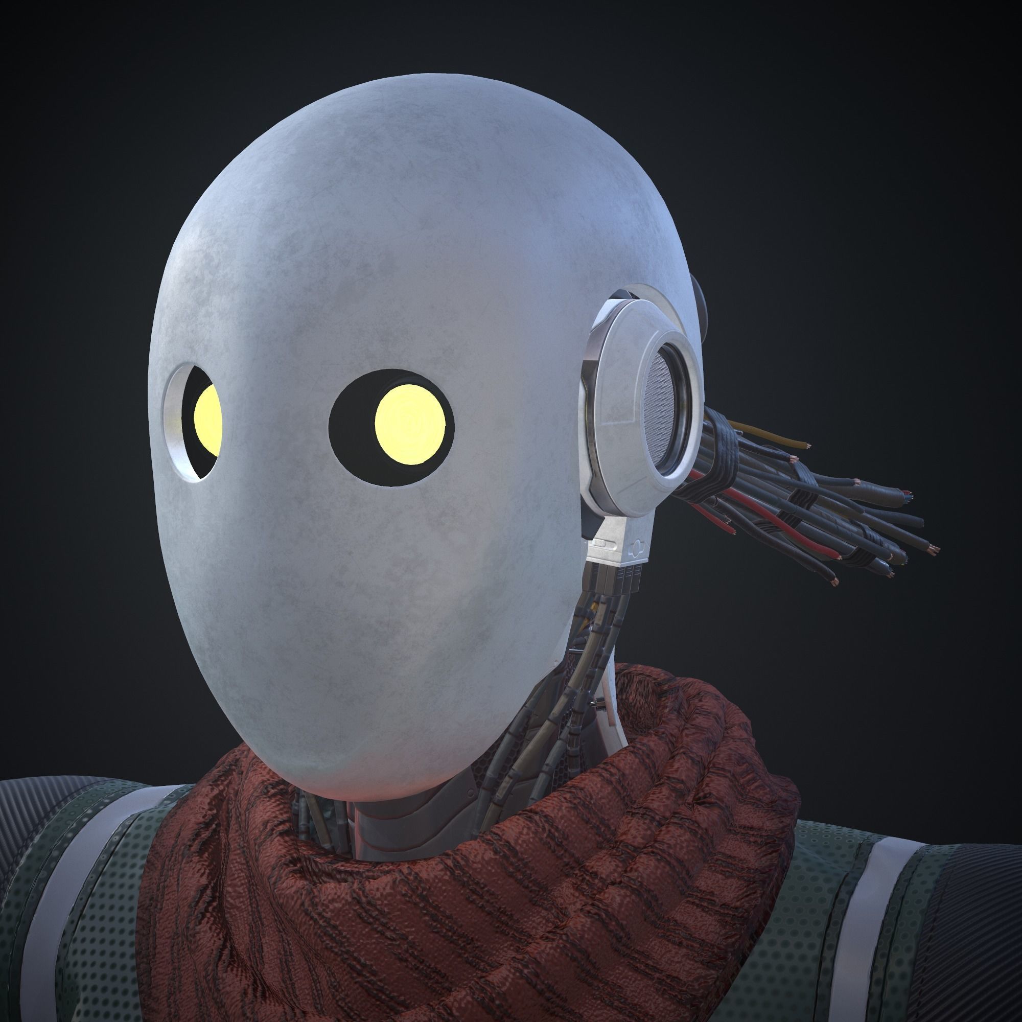 Sci-fi character - Robot 3D model_20