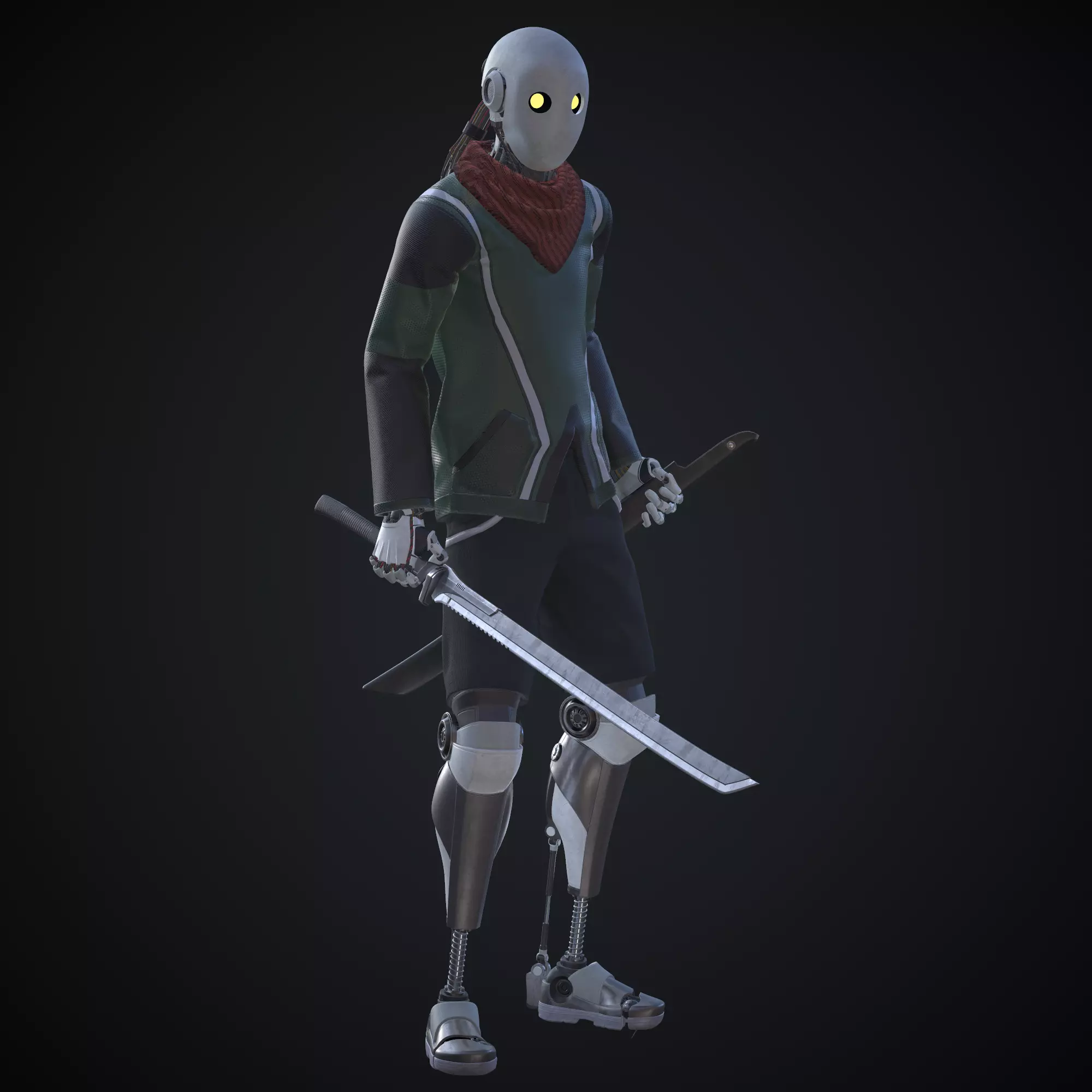 Sci-fi character - Robot 3D model_0