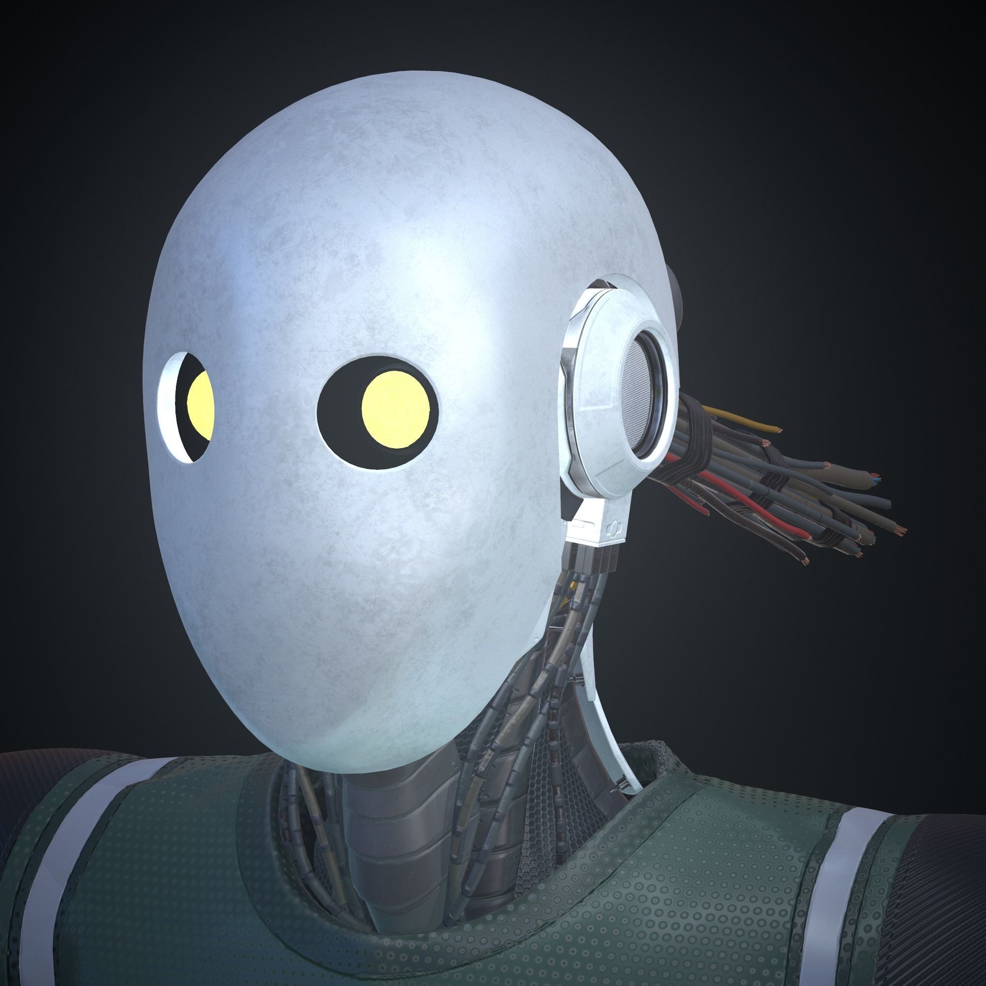 Sci-fi character - Robot 3D model_22