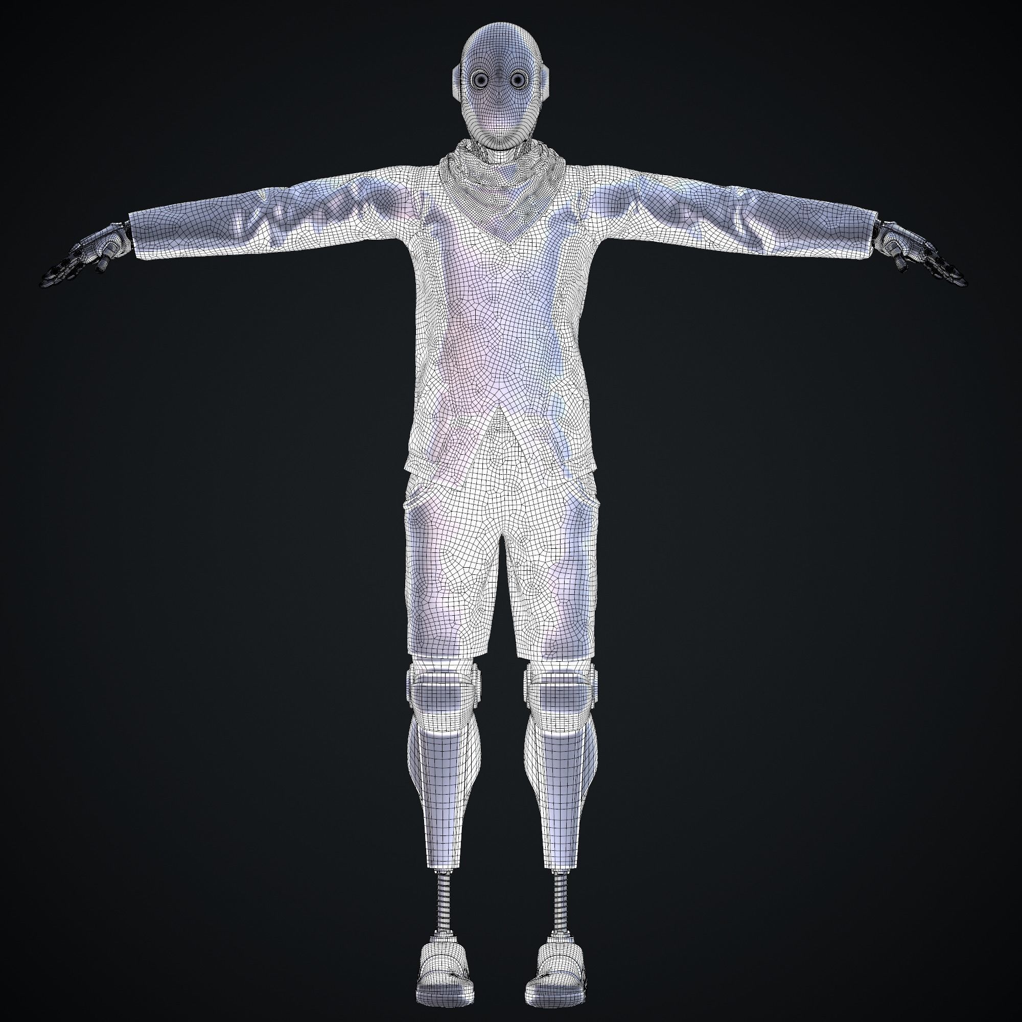 Sci-fi character - Robot 3D model_17