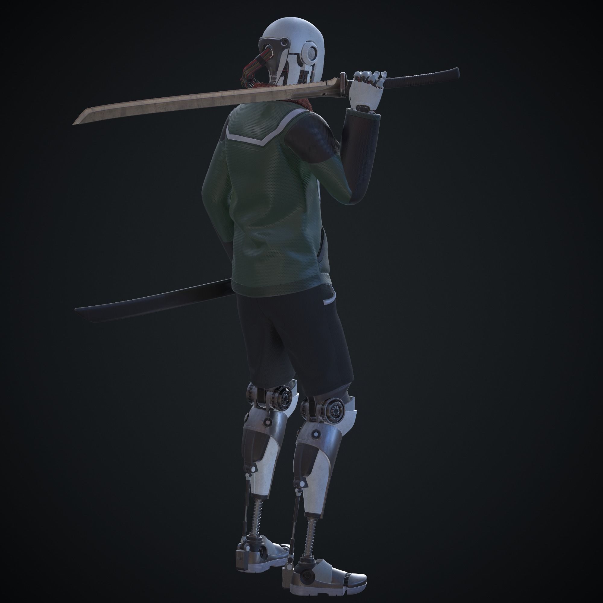 Sci-fi character - Robot 3D model_6