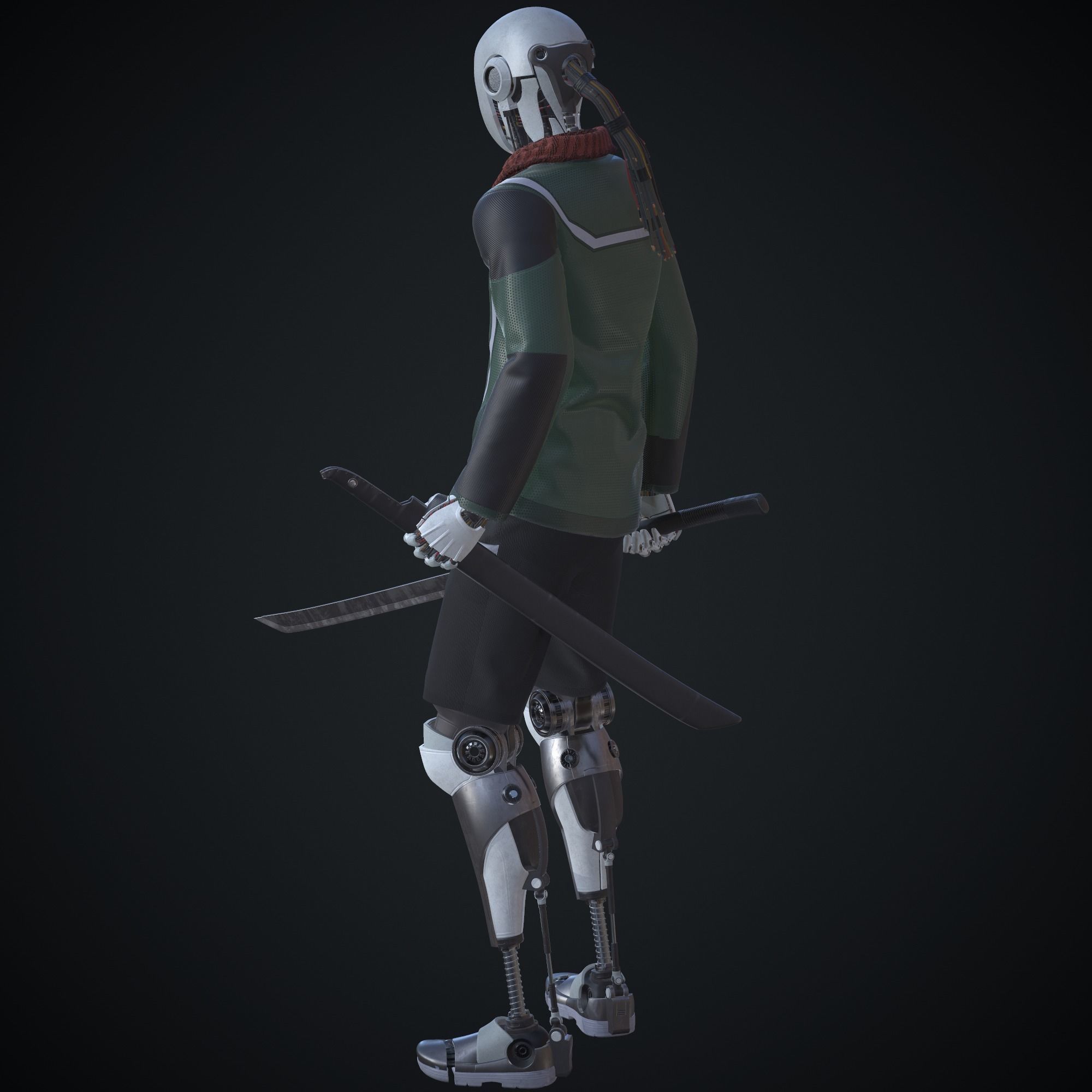 Sci-fi character - Robot 3D model_2