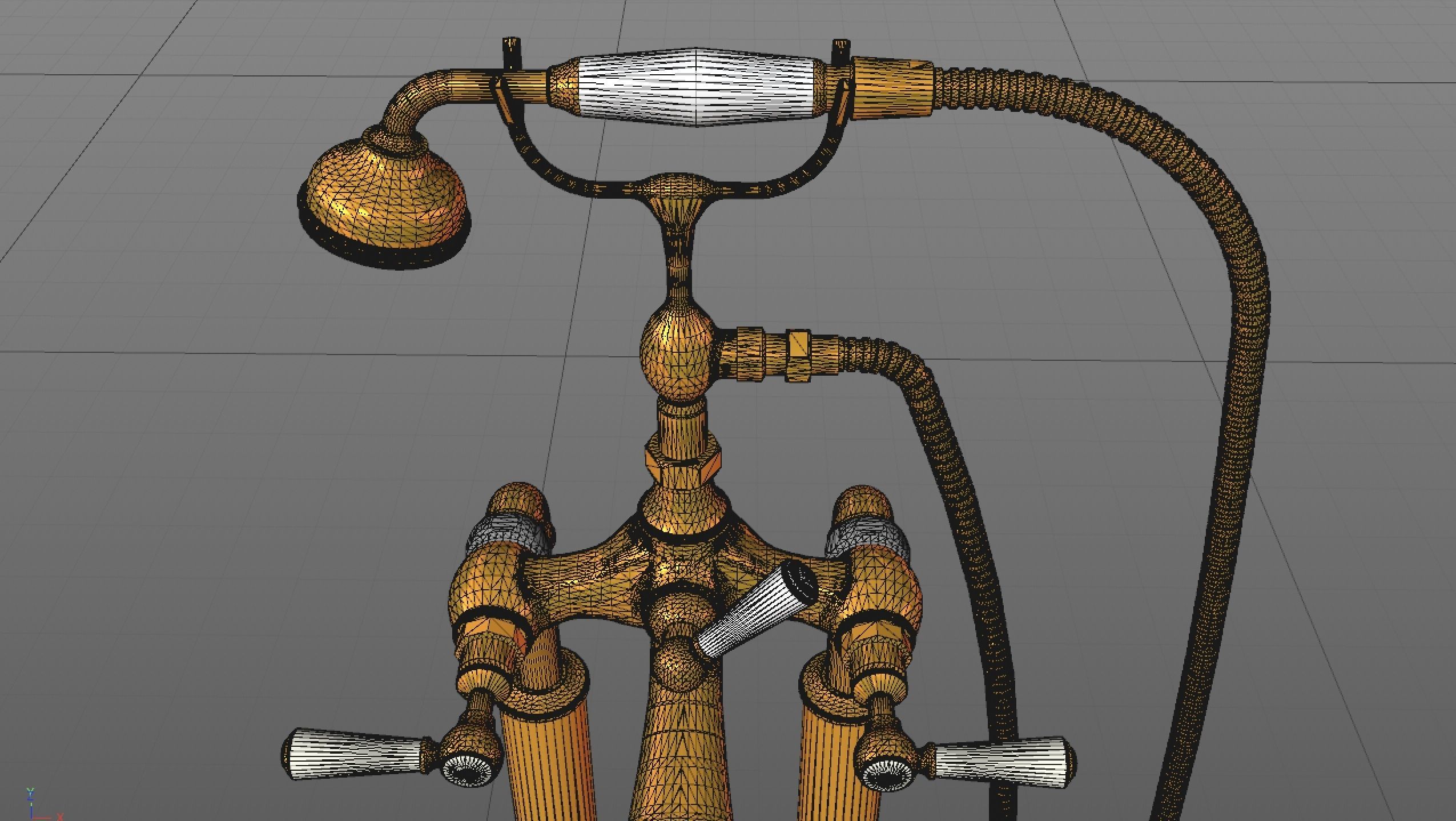 Classic Bathtub 3D model_9