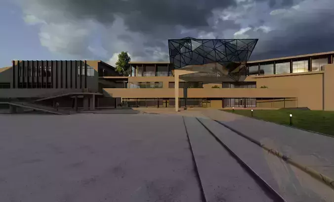 Mixed School Campus Project 3D model