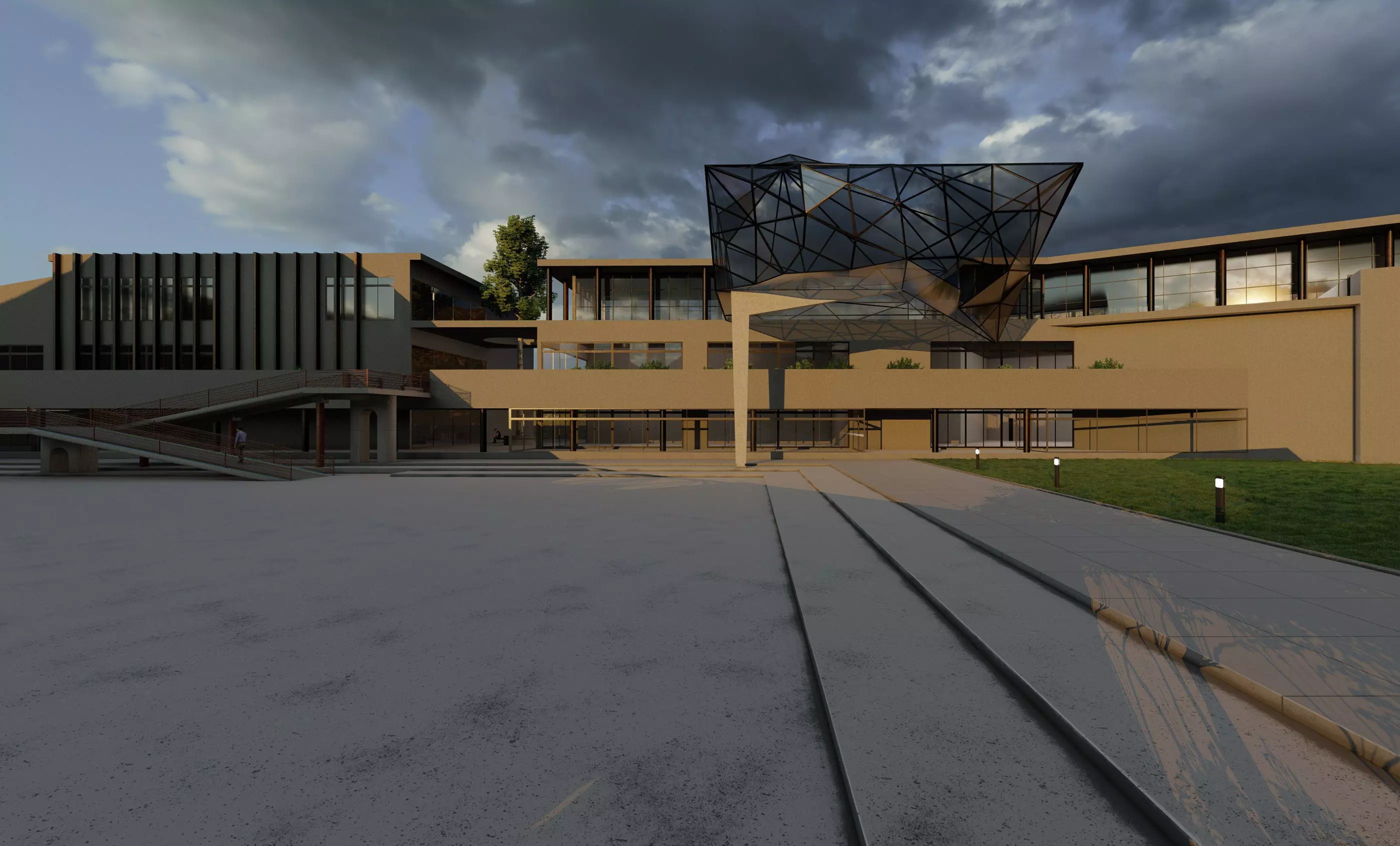 Mixed School Campus Project 3D model