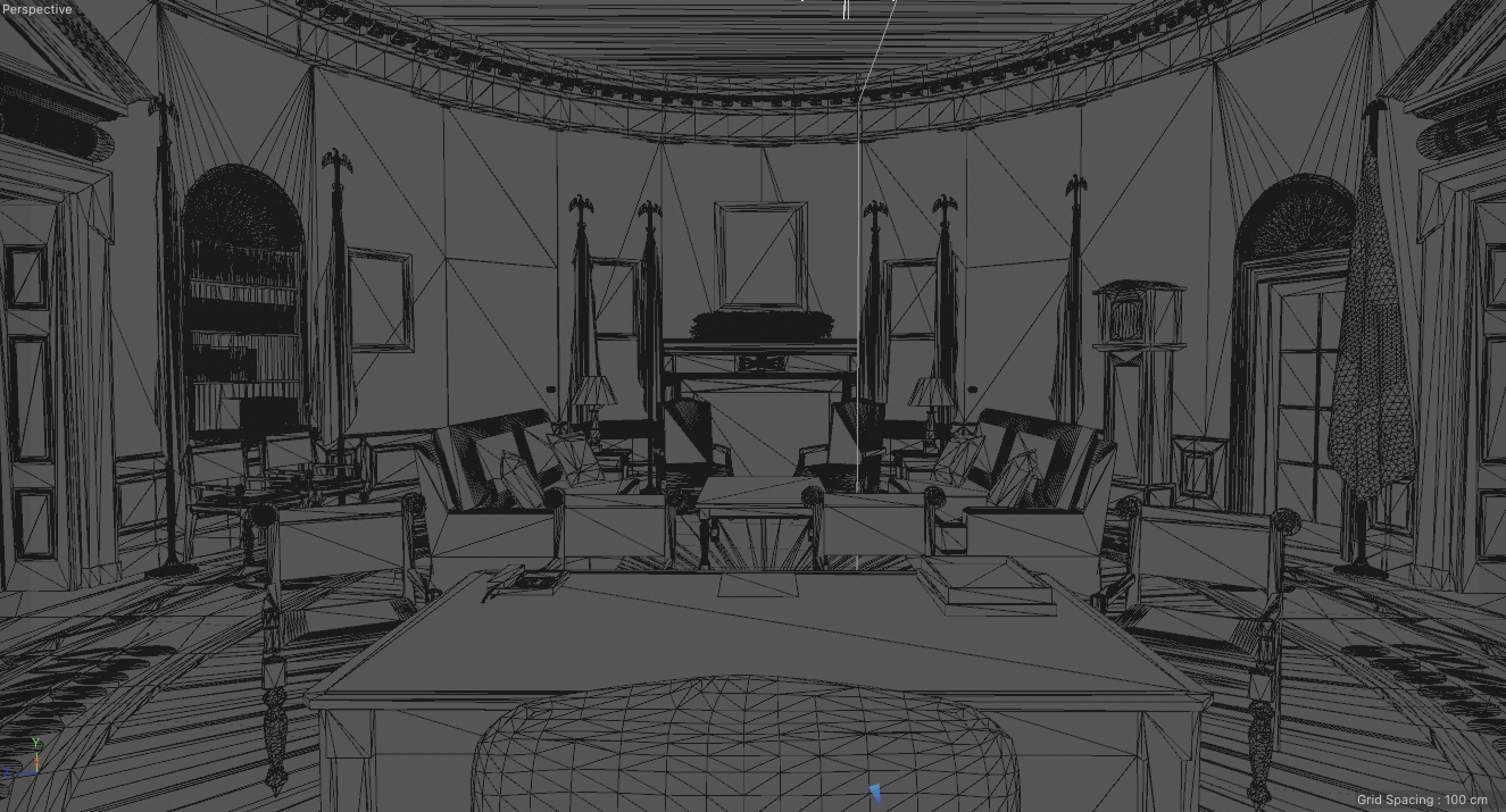 The Oval Office 3D model_6