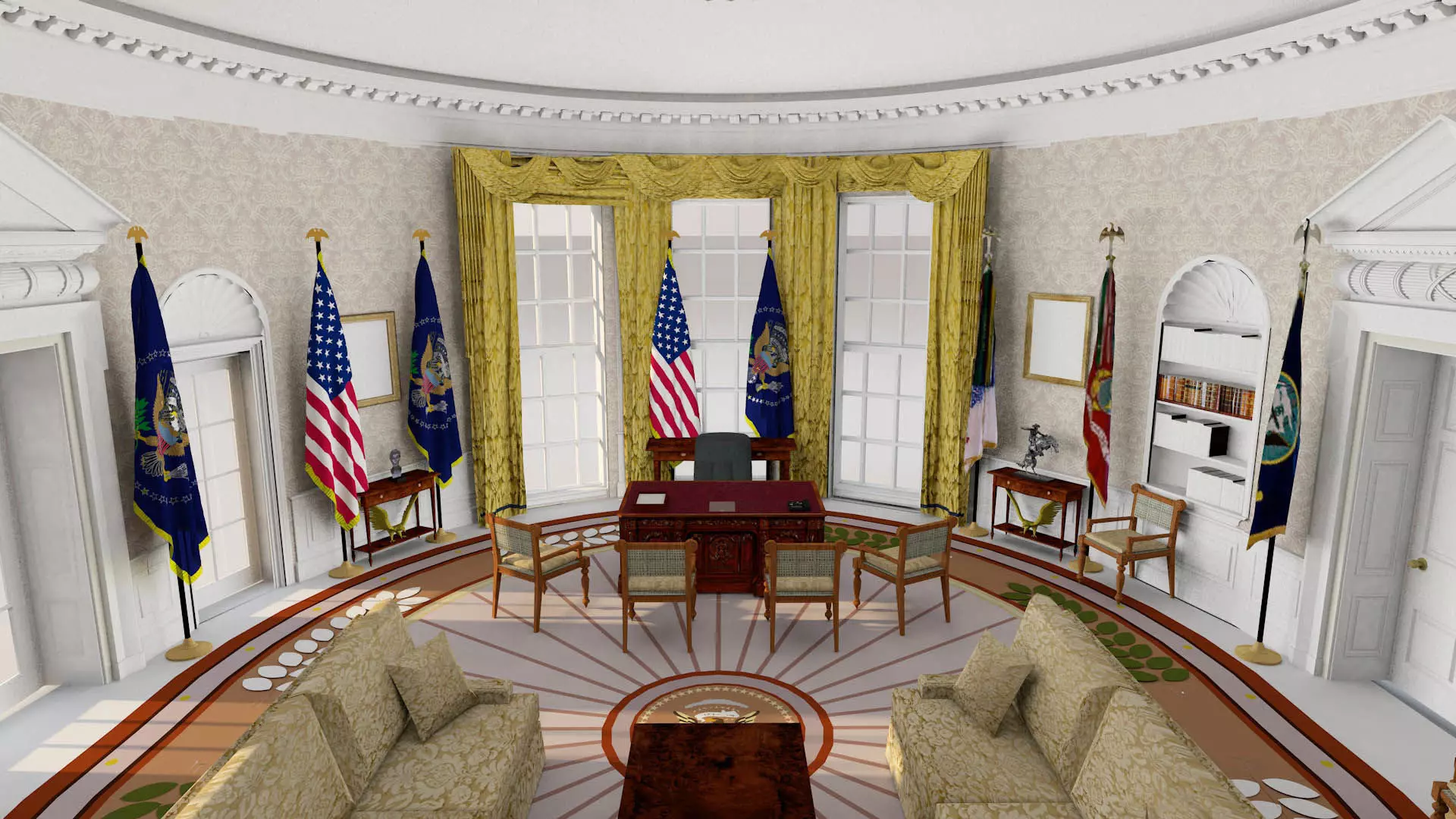 The Oval Office 3D model_0
