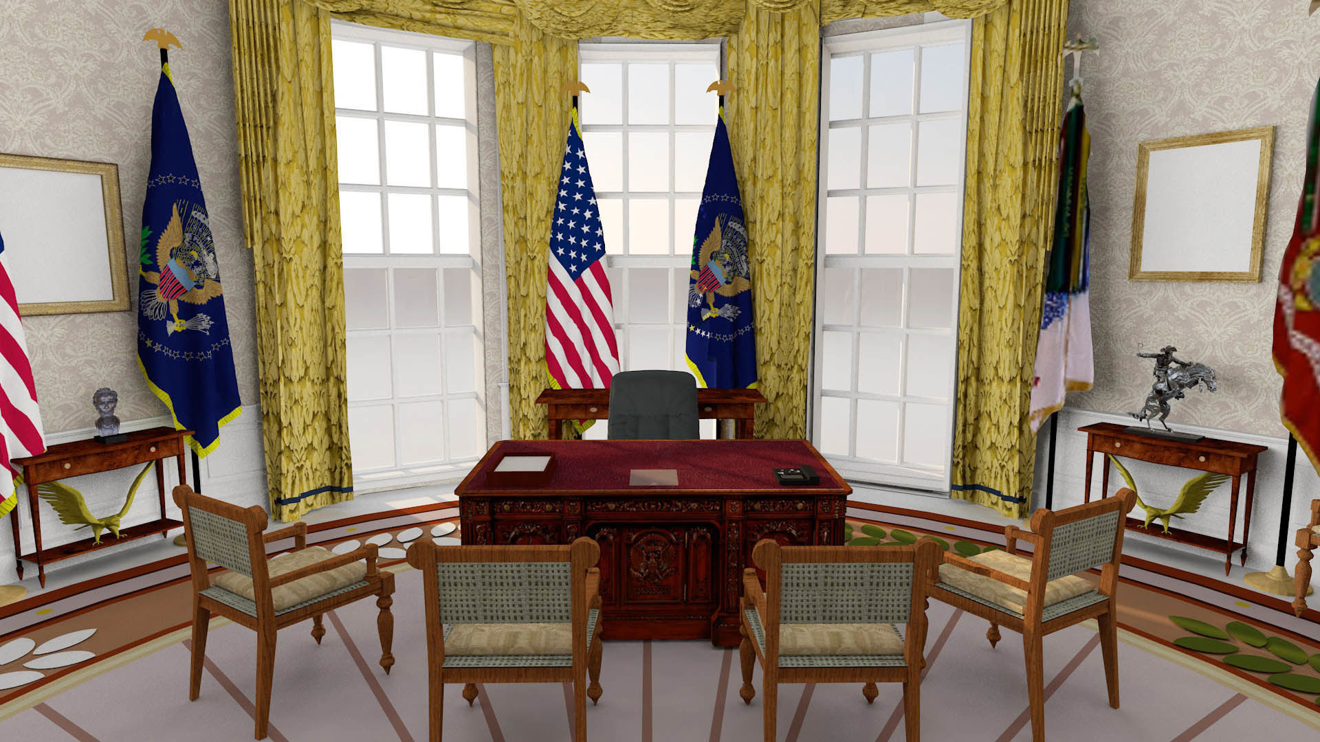 The Oval Office 3D model_2