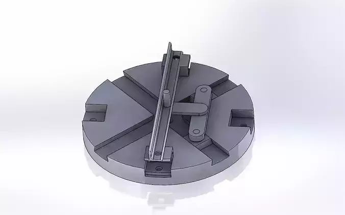 rotaional to bi-linear mechanism 3D model