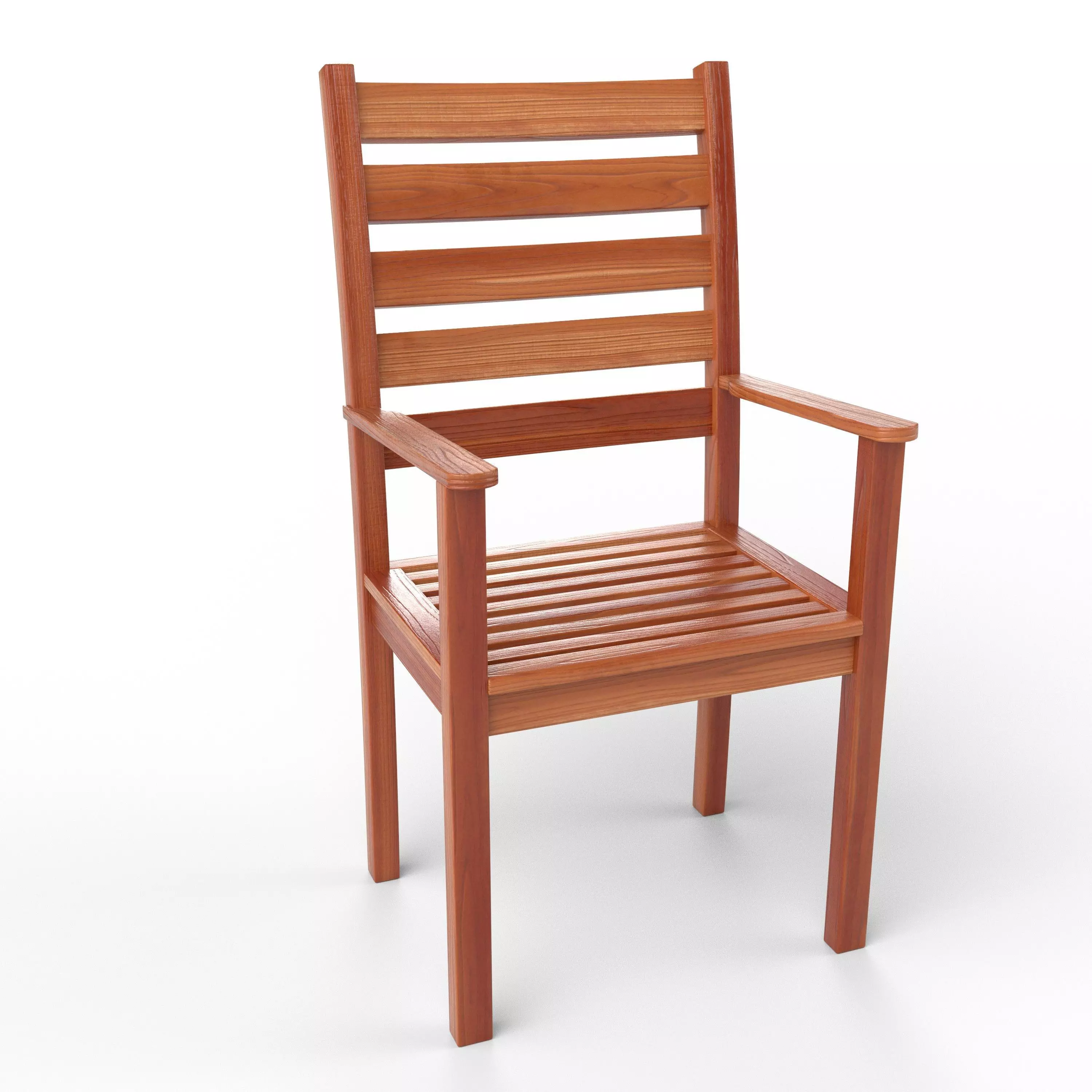 Wooden Chair 3D model_0