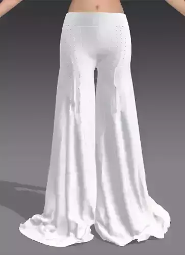 PALAZZO PANT WHITE  DART TREE 