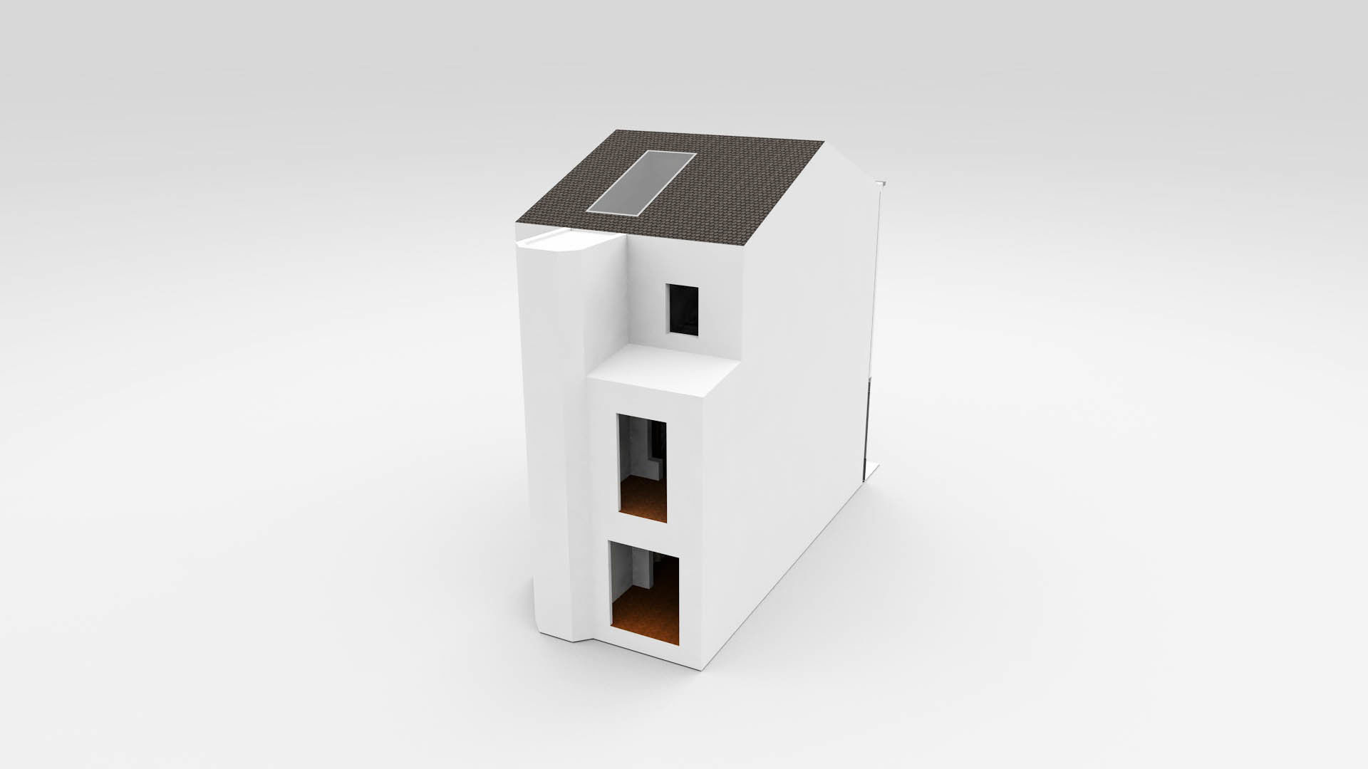 Classic Townhouse 3D model_4