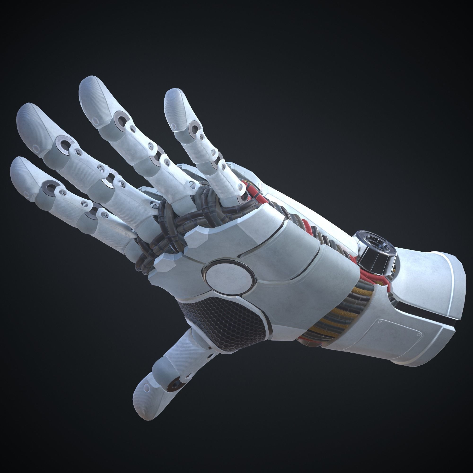 Sci-fi robotic hand 3D model_12