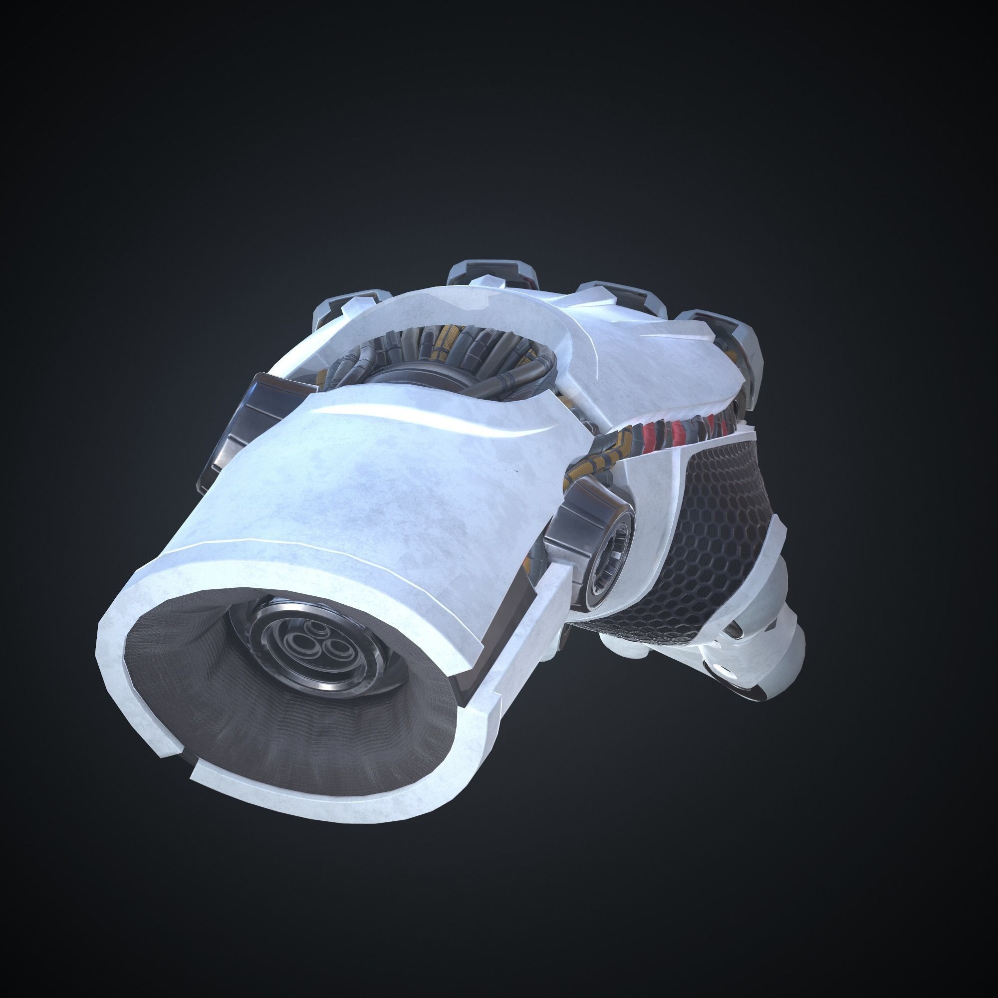 Sci-fi robotic hand 3D model_10