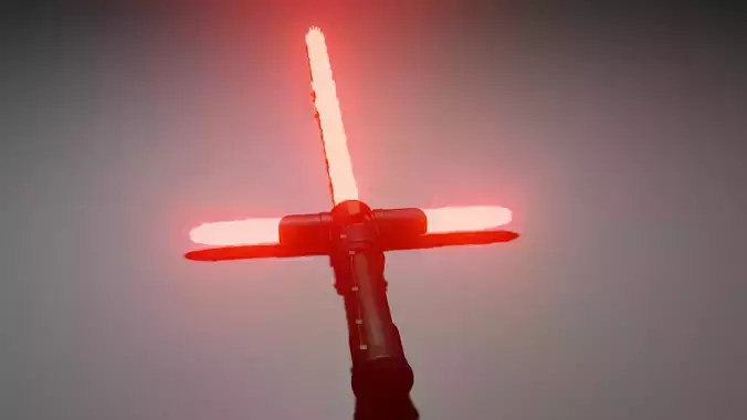 Star Wars Kylo Ren Lightsaber  Low-poly 3D model
