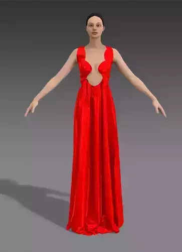 RED VELVET ELASTIC SCALLOP NECKLINE 