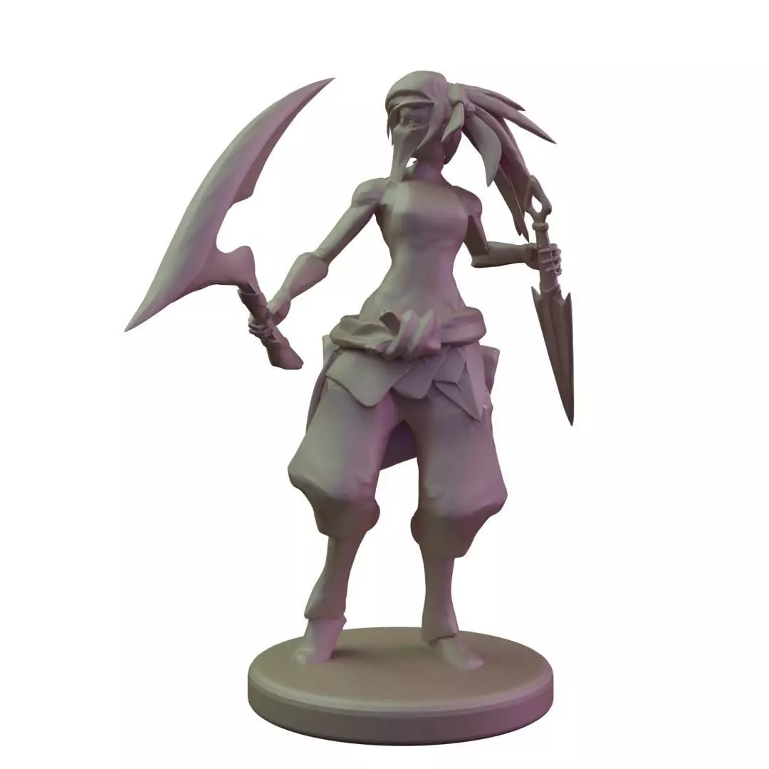 Akali from League of Legends 3D print model_0