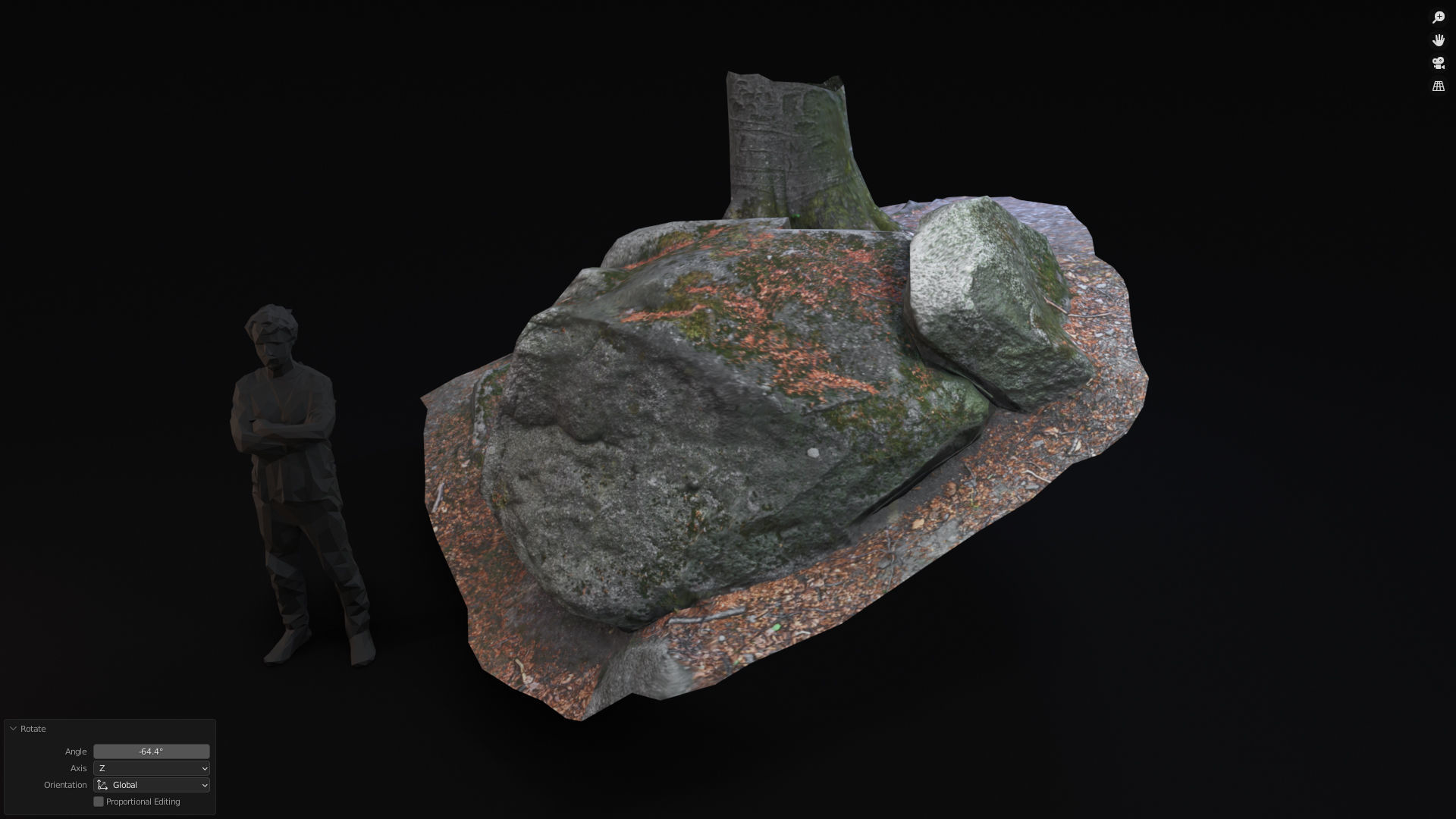 Beech forest ground - 4 o 6 - scan PBR Game ready Collection Low-poly 3D model_1