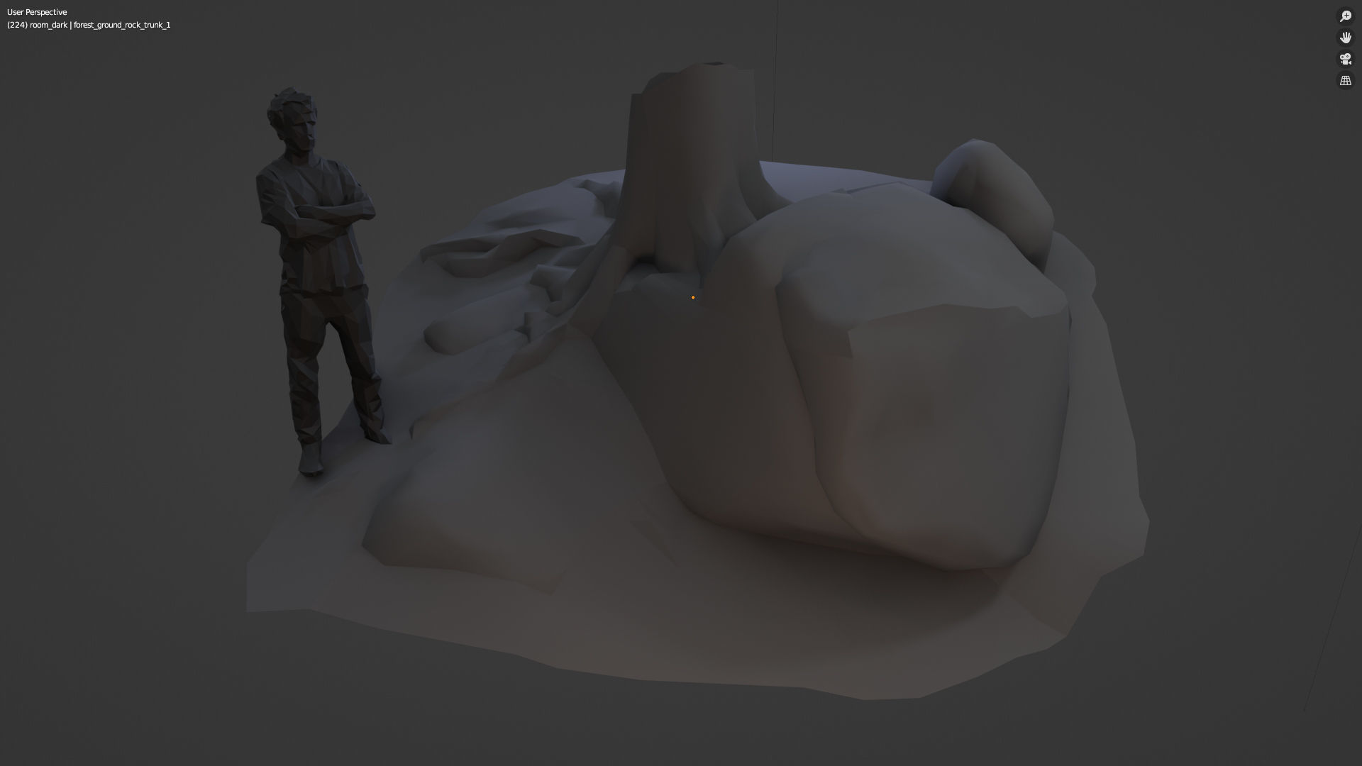 Beech forest ground - 4 o 6 - scan PBR Game ready Collection Low-poly 3D model_9