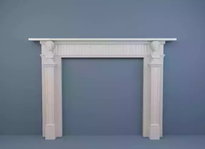 Georgian style fireplaces series No7 3D model