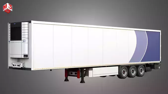TKS Refrigerated Cool Liner Semi-Trailer 3D model