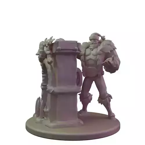 Braum from League of Legends 3D print model