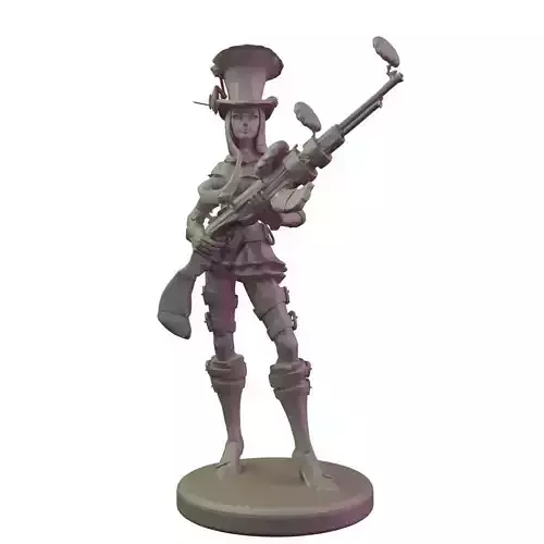 Caitlyn from League of Legends 3D print model