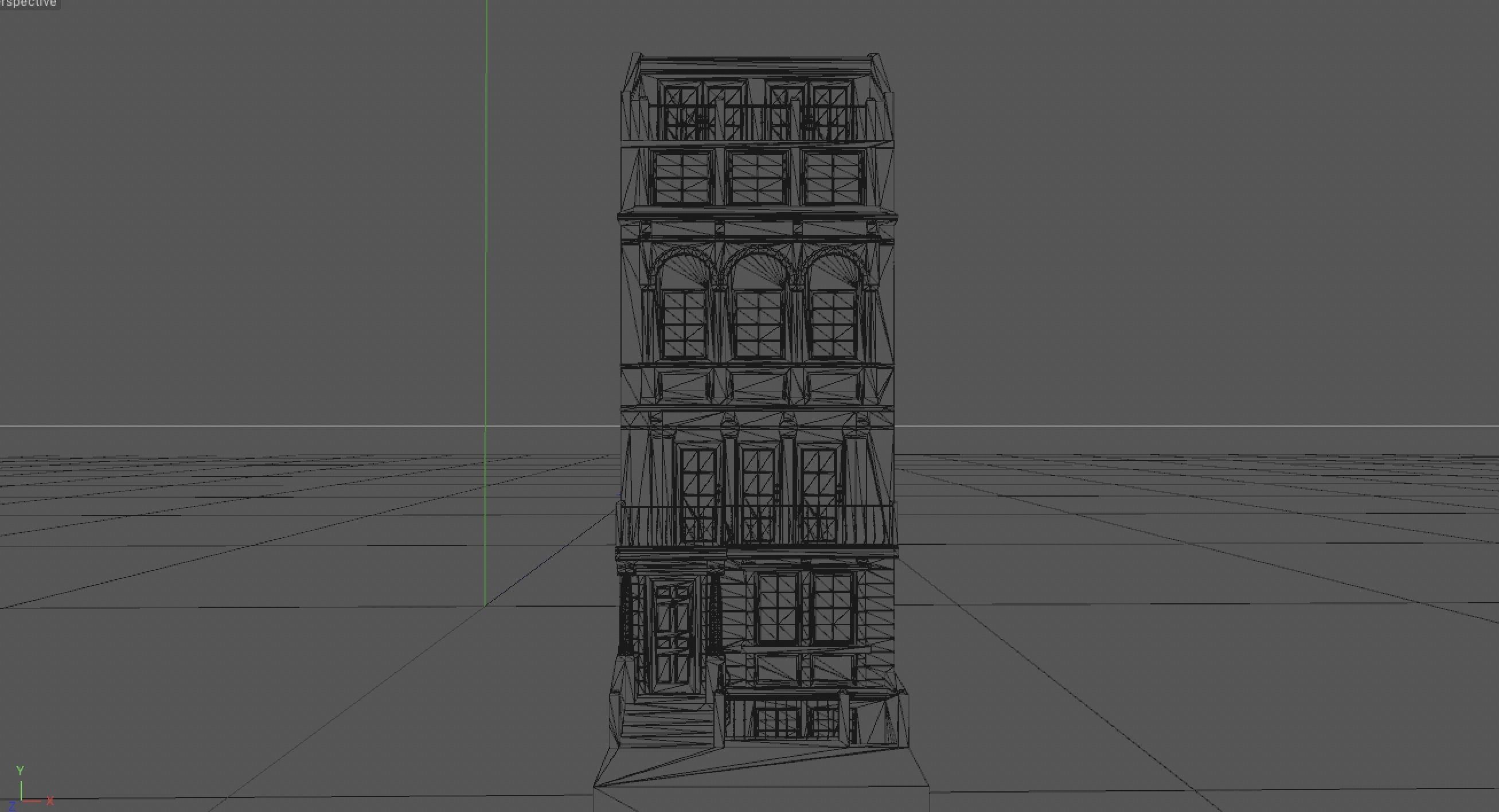 Classic Townhouse 3D model_8