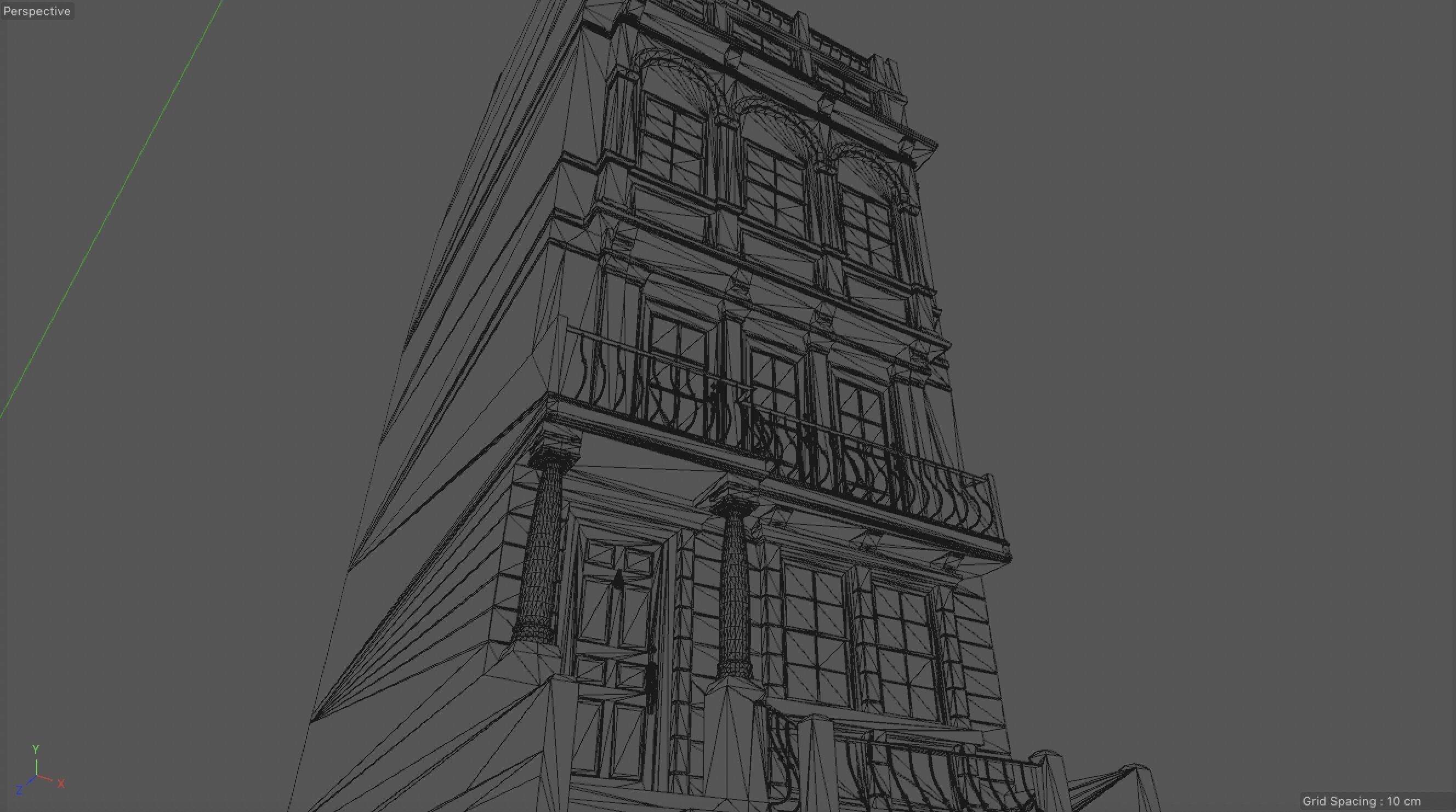 Classic Townhouse 3D model_7