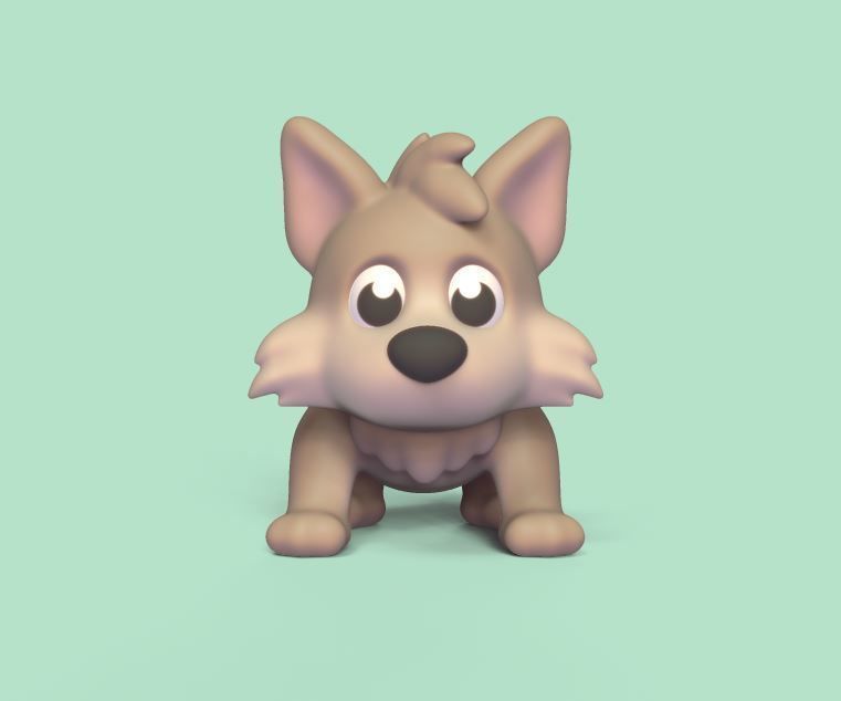 Coyote 3D print model_1