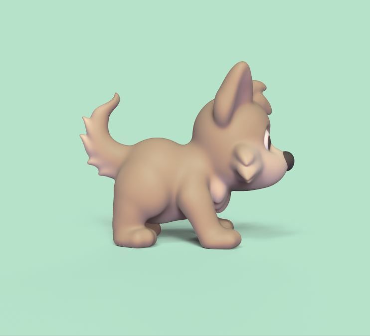 Coyote 3D print model_2