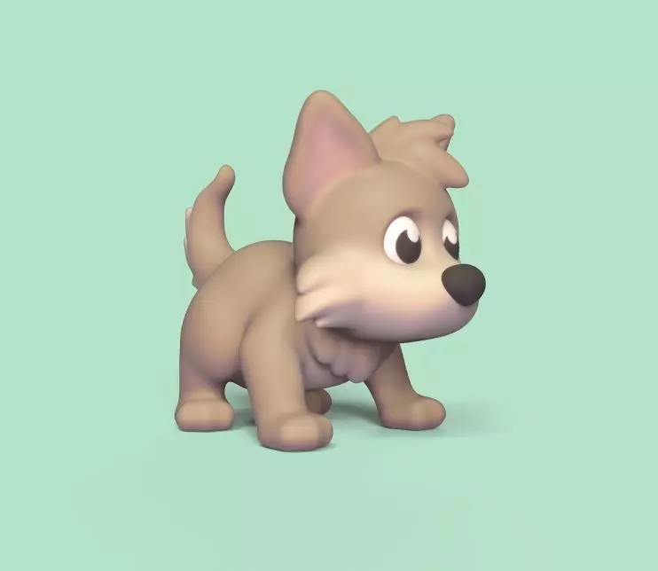 Coyote 3D print model_0