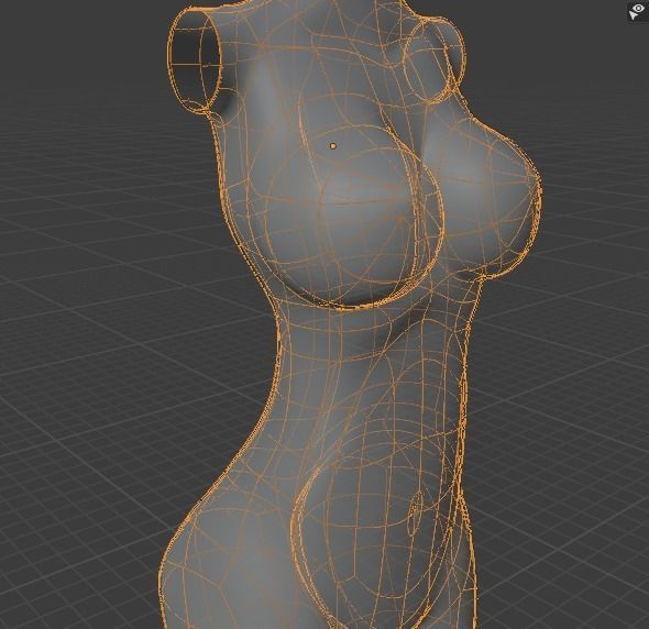  female torso Free 3D model_5