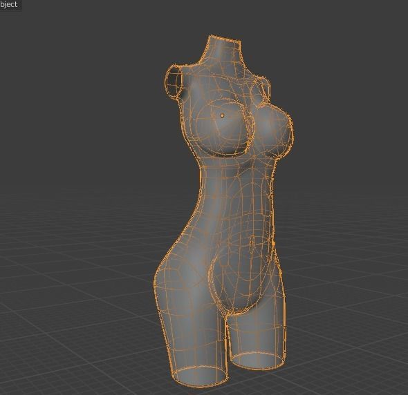  female torso Free 3D model_6