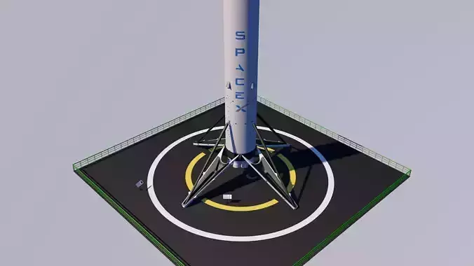 SpaceX Falcon 3D model
