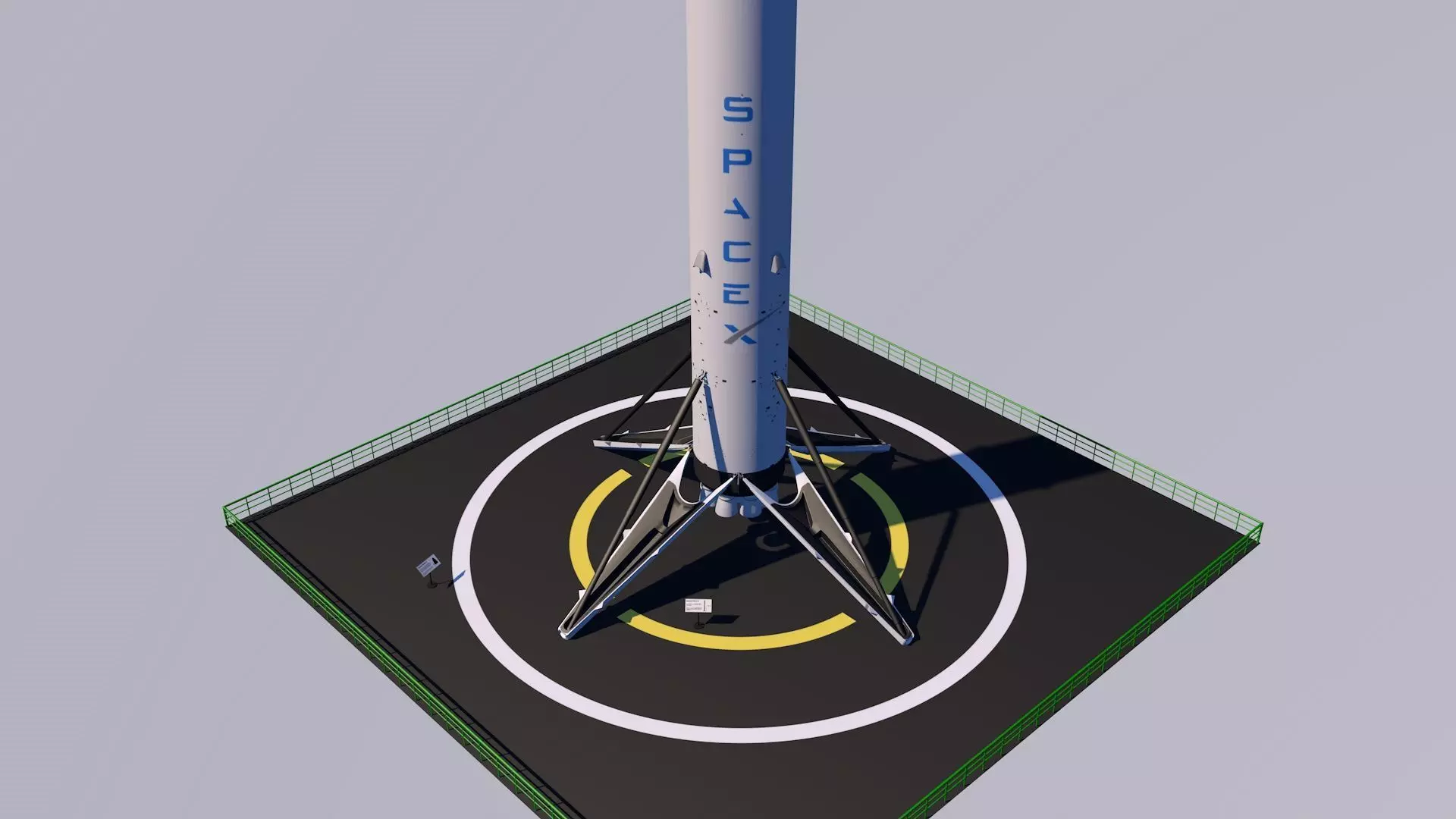 SpaceX Falcon 3D model
