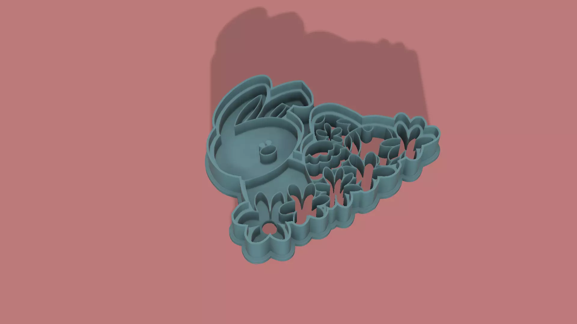 Easter chicken with some eggs 3D print model_0