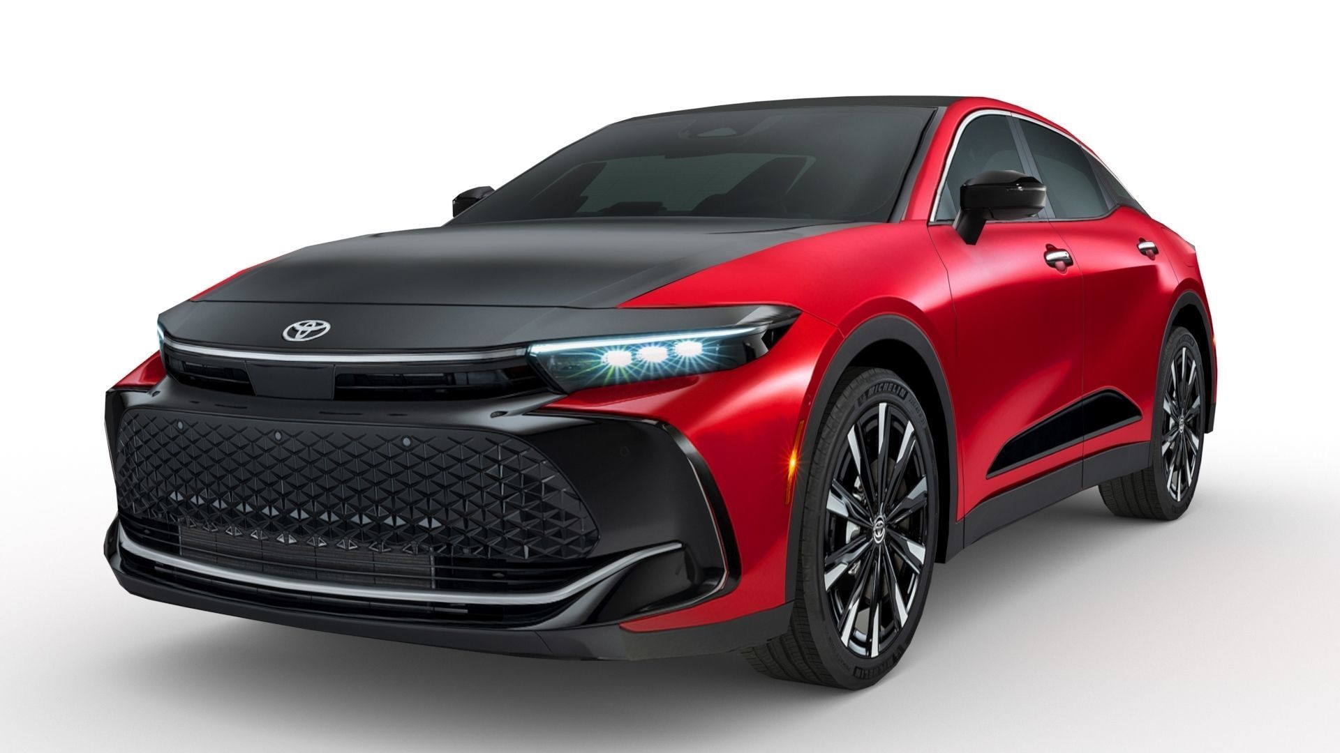 Toyota Crown 2023 Low-poly 3D model_2