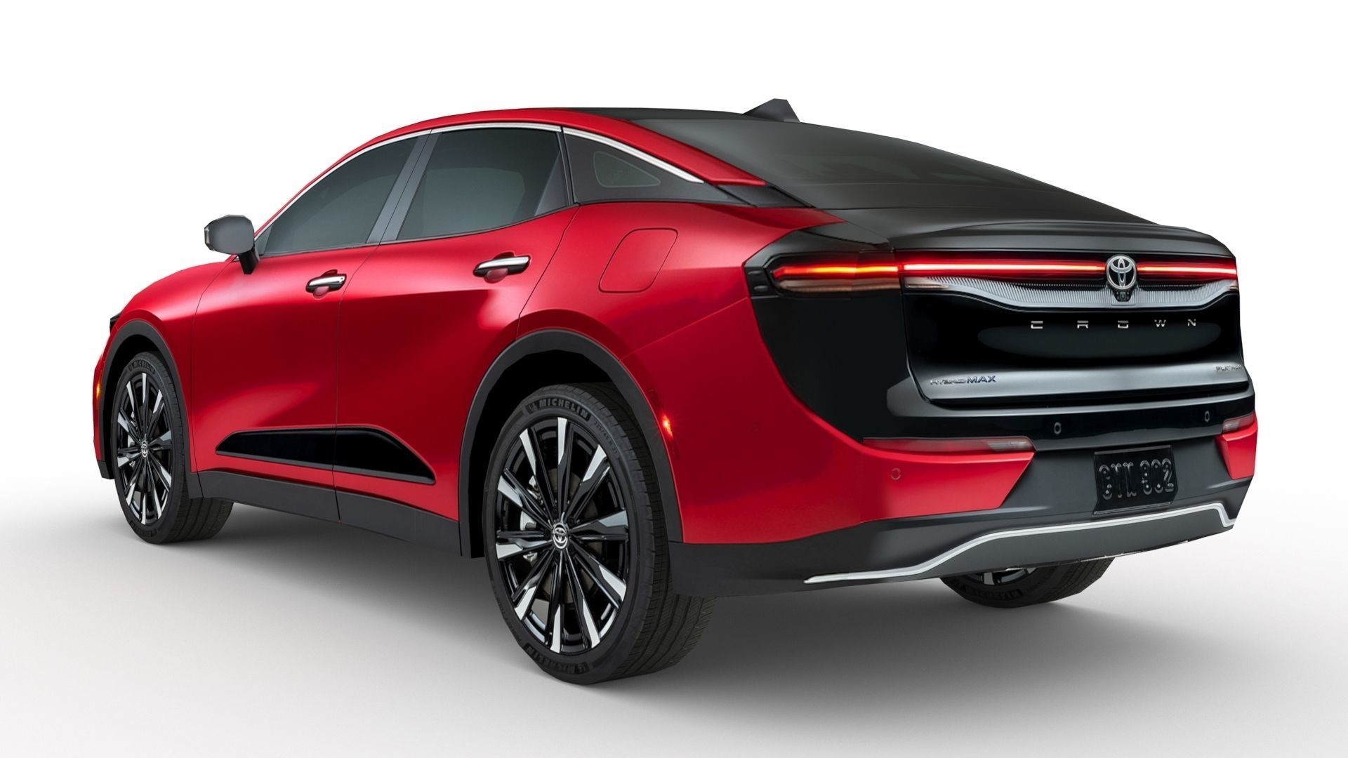 Toyota Crown 2023 Low-poly 3D model_3