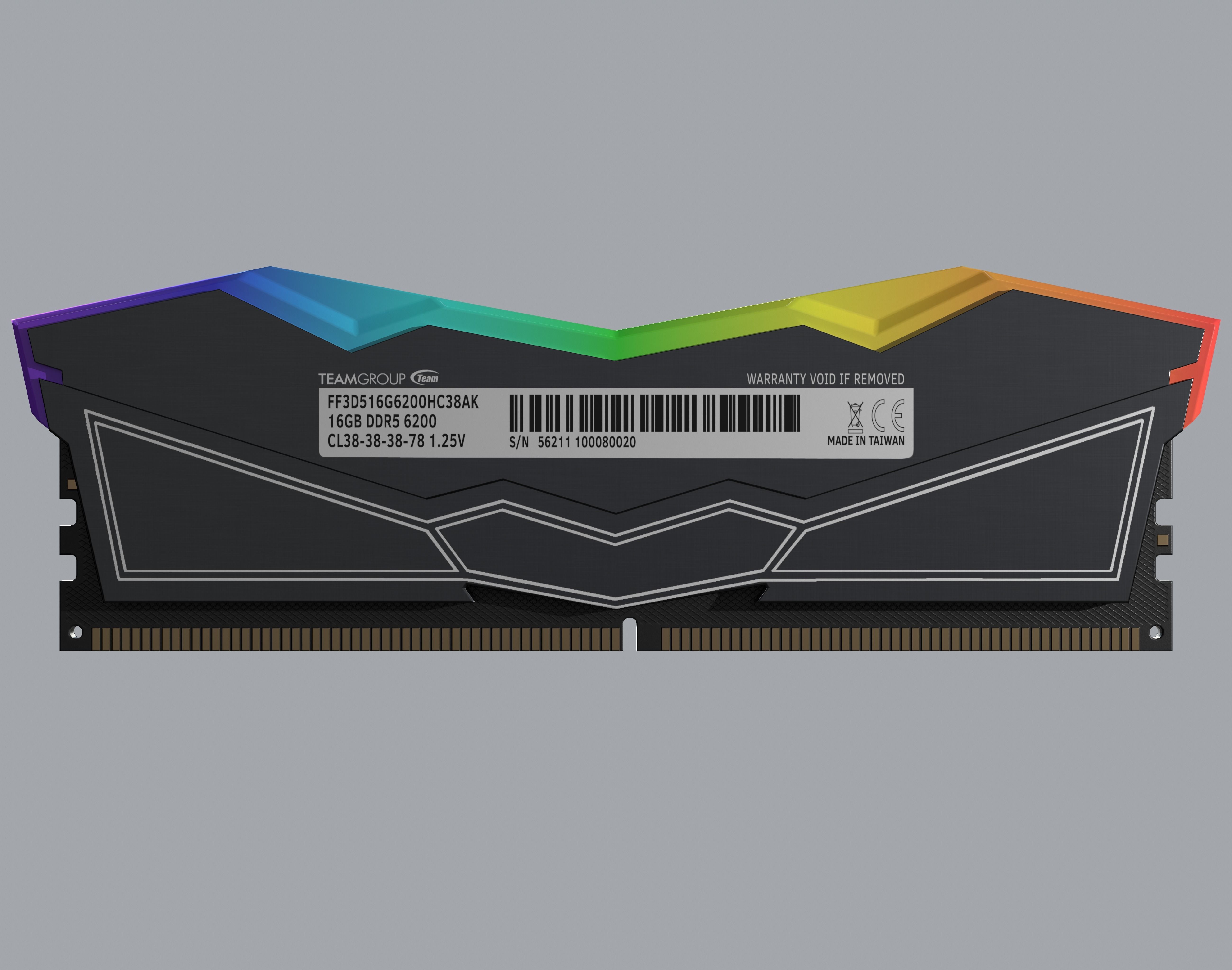 TEAMGROUP T-Force Delta RGB DDR5 RAM Low-poly 3D model_3