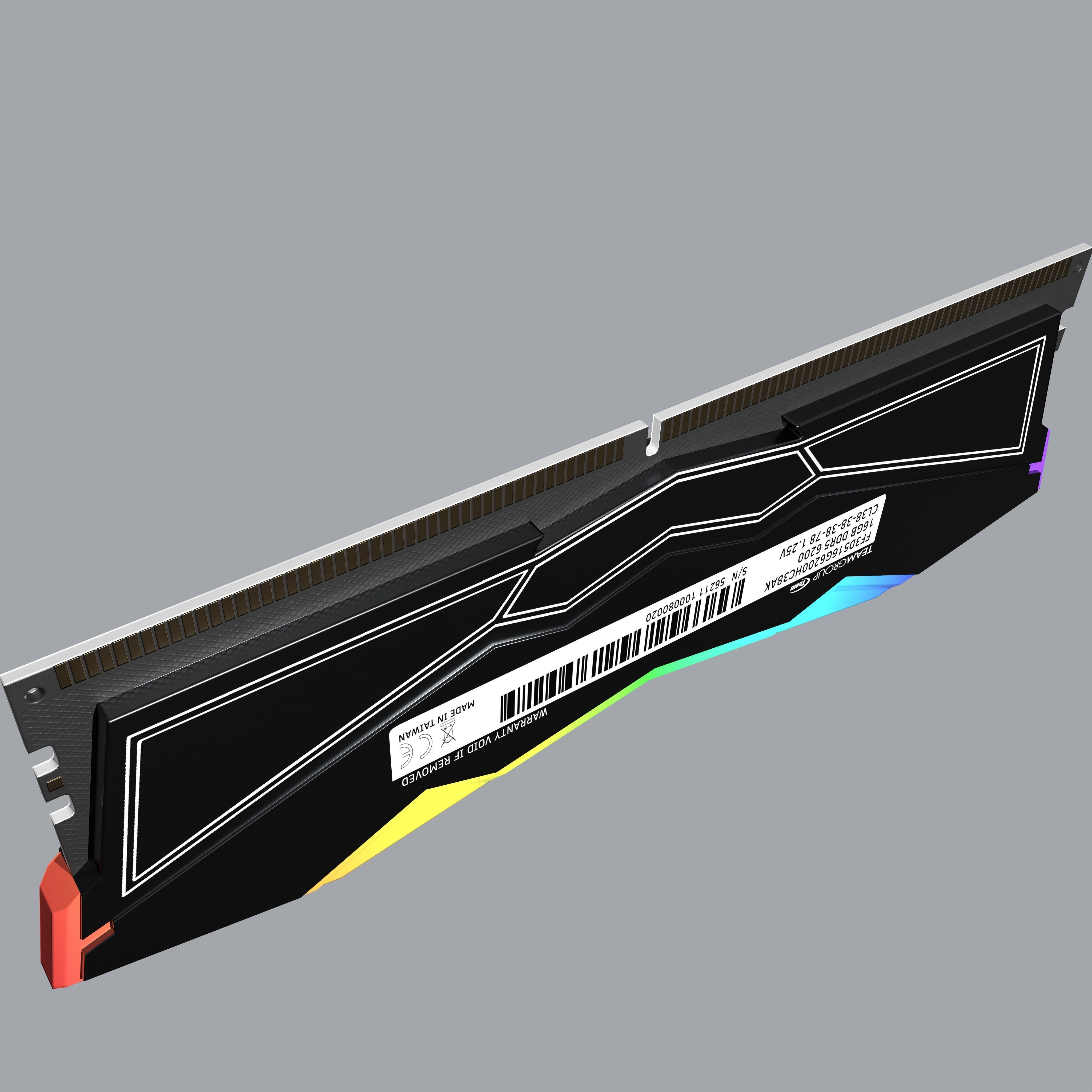 TEAMGROUP T-Force Delta RGB DDR5 RAM Low-poly 3D model_20